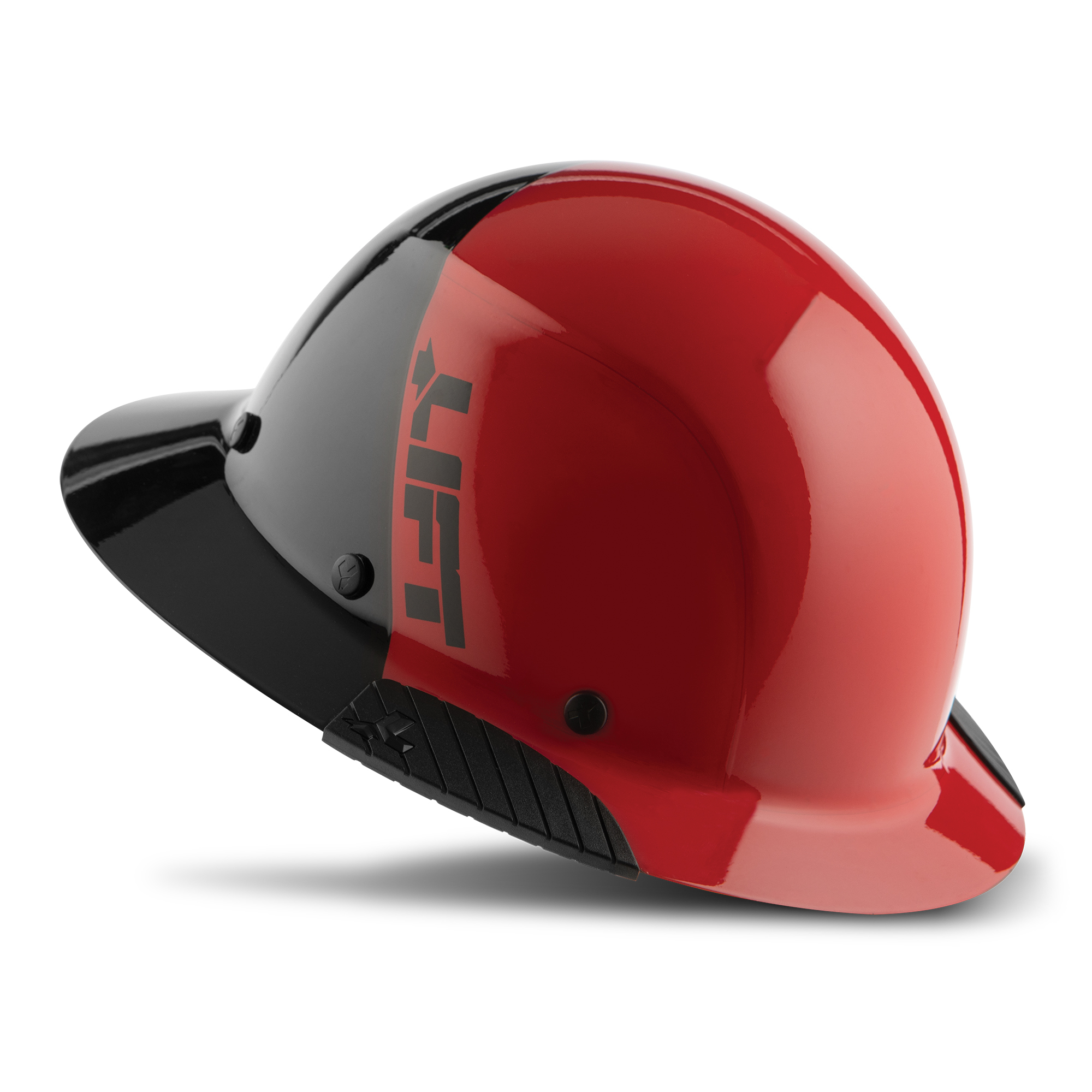 LIFT Safety, DAX Fiber Resin Full Brim Hard Hat (50/50 Red), Hard Hat Style Full Brim, Hat Size Adjustable, Color Other, Model HDF50-20RD