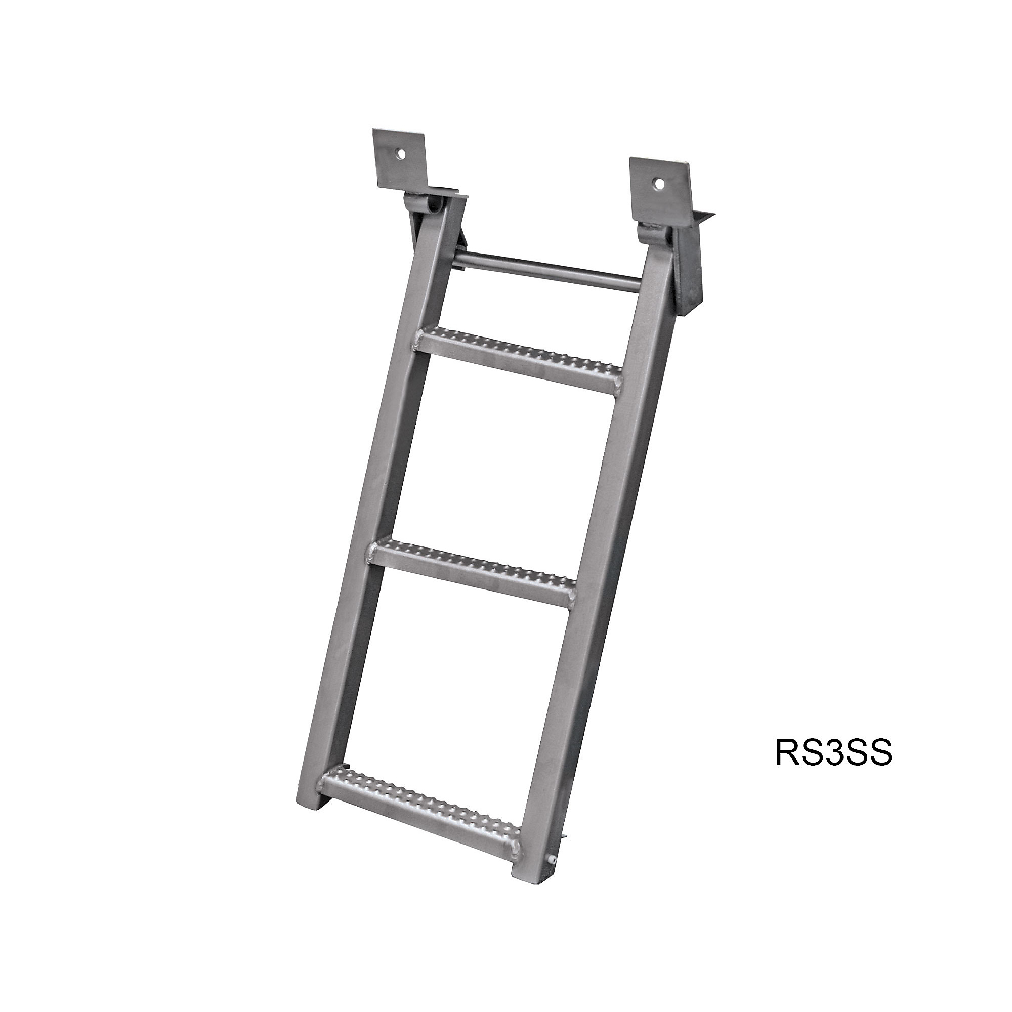 Buyers Products, Stainless Retractable Truck Steps w/ Nonslip Tread, Step Length 35 in, Step Width 3 in, Retractable, Model RS3SS