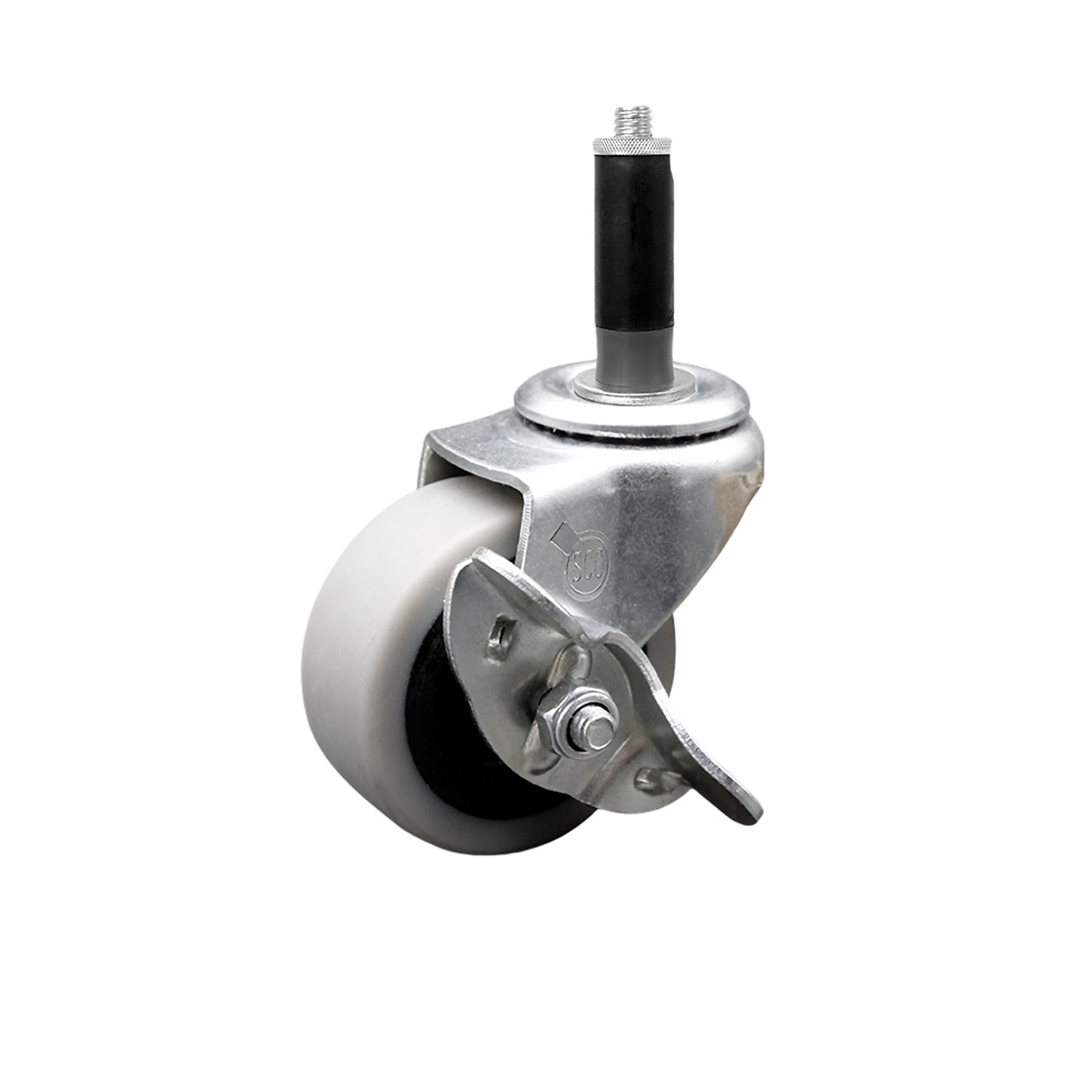 Service Caster, 2Inch Stem Caster, Wheel Diameter 2 in, Caster Type Swivel, Package (qty.) 1, Model SCC-EX05S210-TPRS-SLB-78