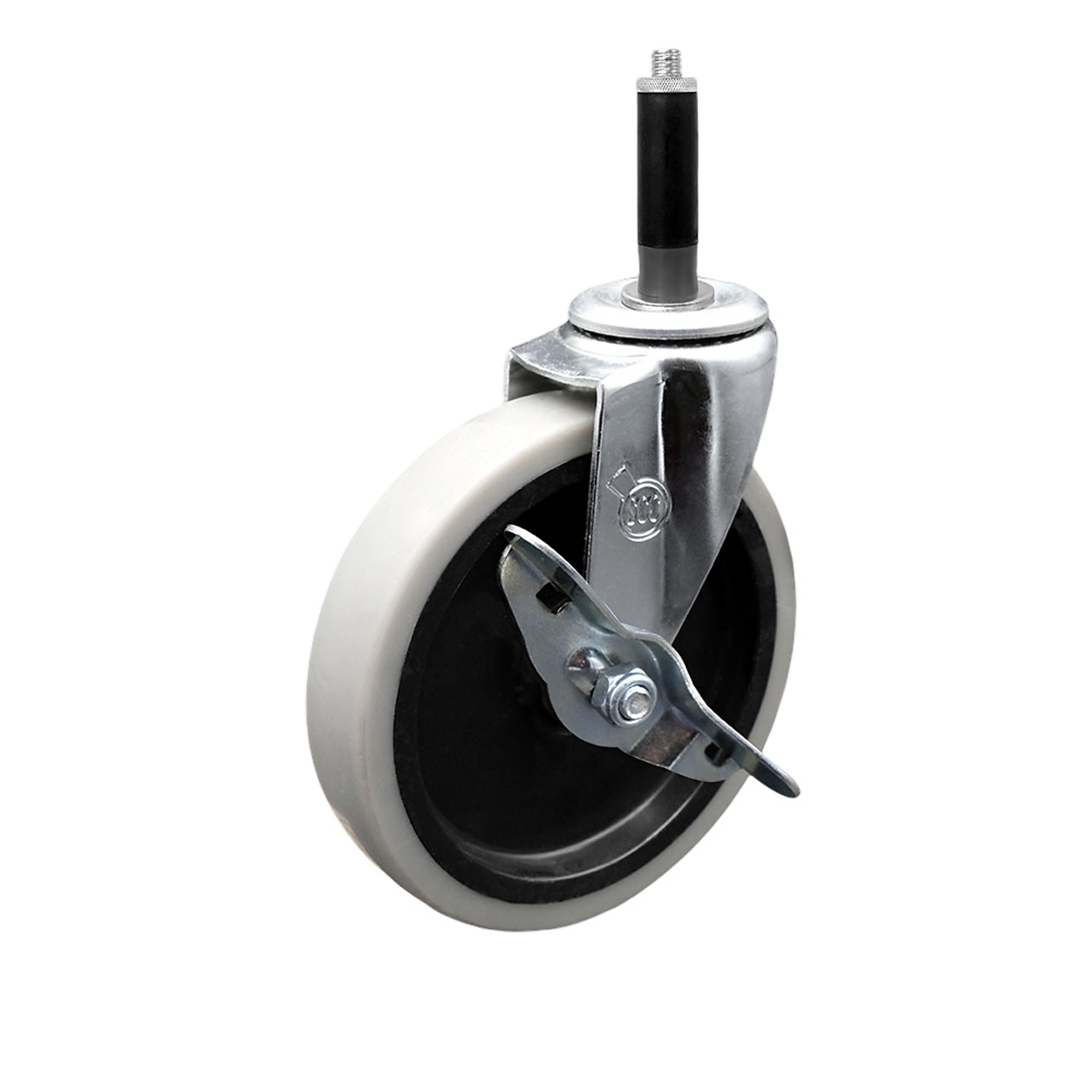 Service Caster, 5Inch Stem Caster, Wheel Diameter 5 in, Caster Type Swivel, Package (qty.) 1, Model SCC-EX05S510-TPRS-SLB-34