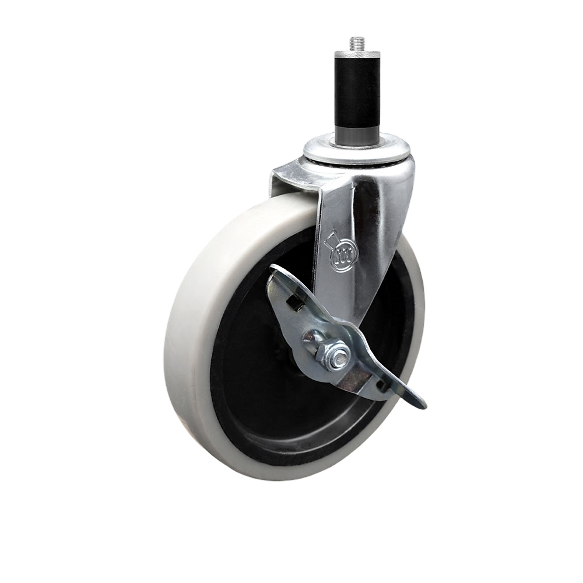 Service Caster, 5Inch Stem Caster, Wheel Diameter 5 in, Caster Type Swivel, Package (qty.) 1, Model SCC-EX05S510-TPRS-SLB-138