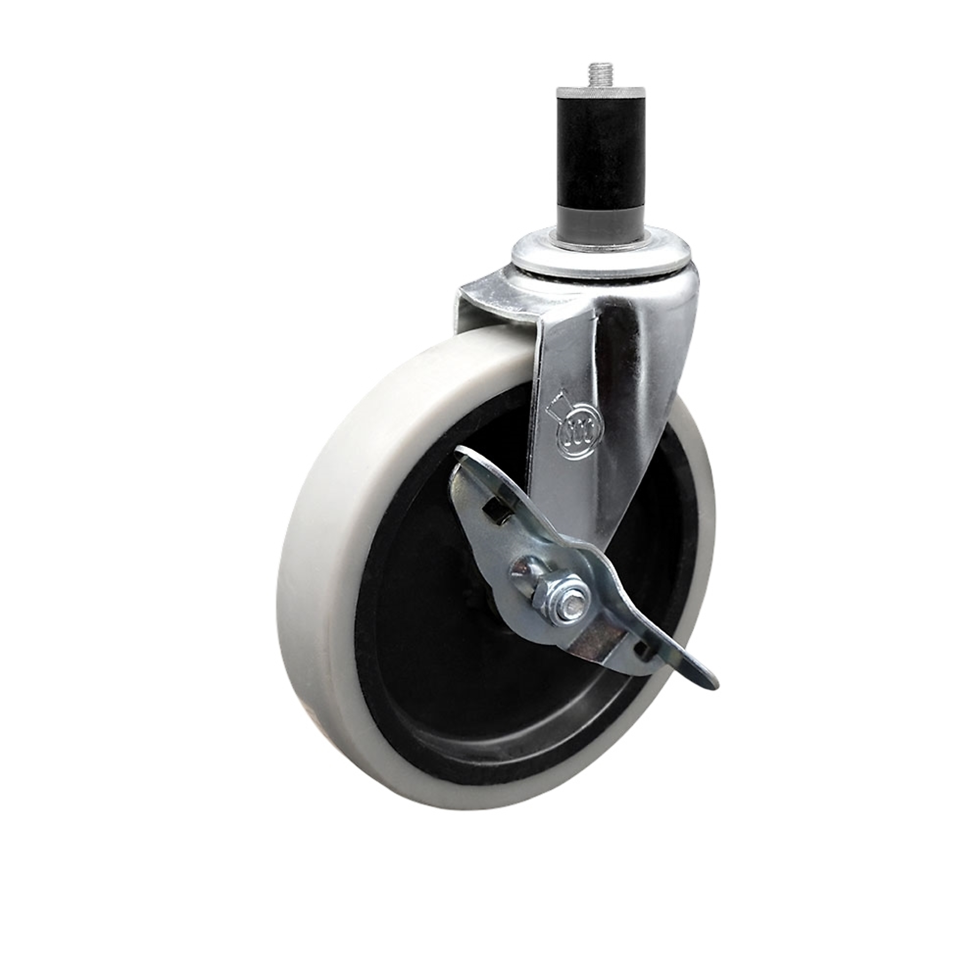 Service Caster, 5Inch Stem Caster, Wheel Diameter 5 in, Caster Type Swivel, Package (qty.) 1, Model SCC-EX05S510-TPRS-SLB-134