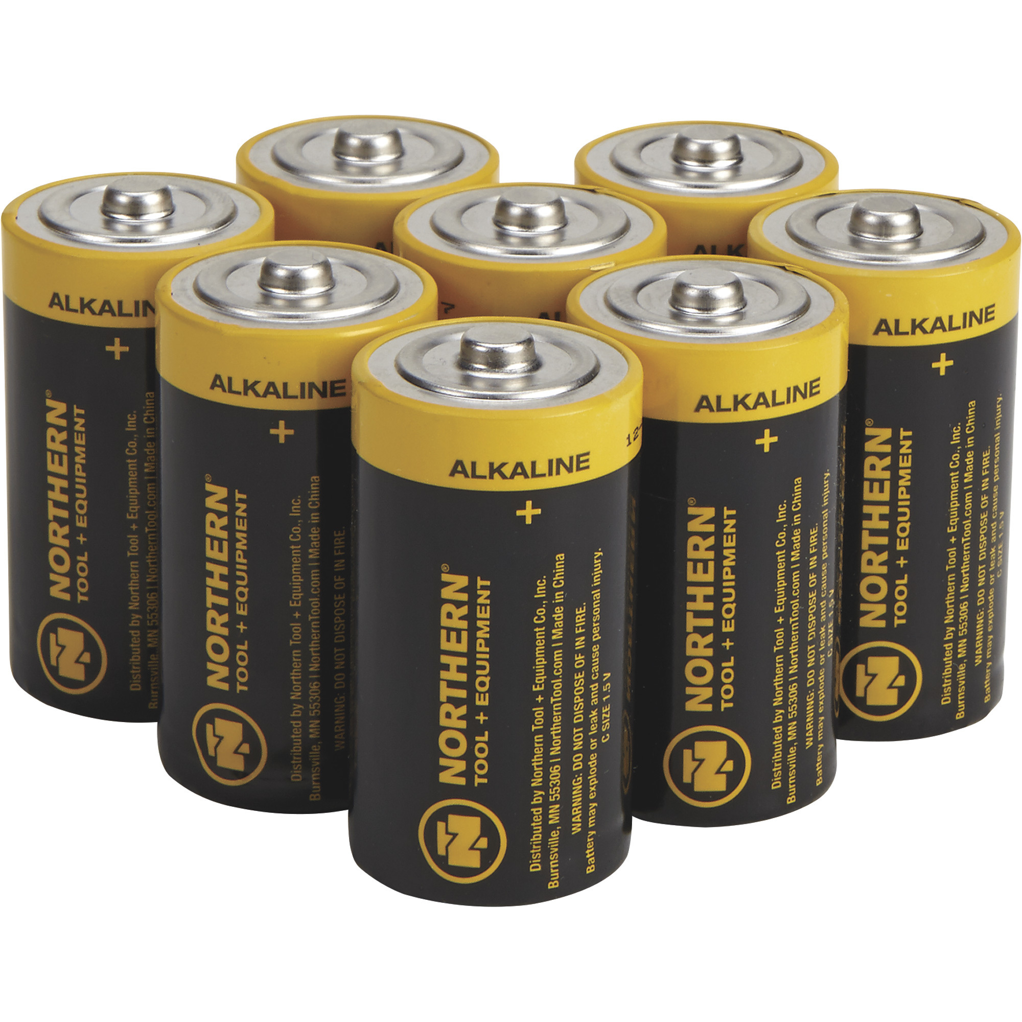Northern Tool + Equipment C Alkaline Batteries, 8-Pack