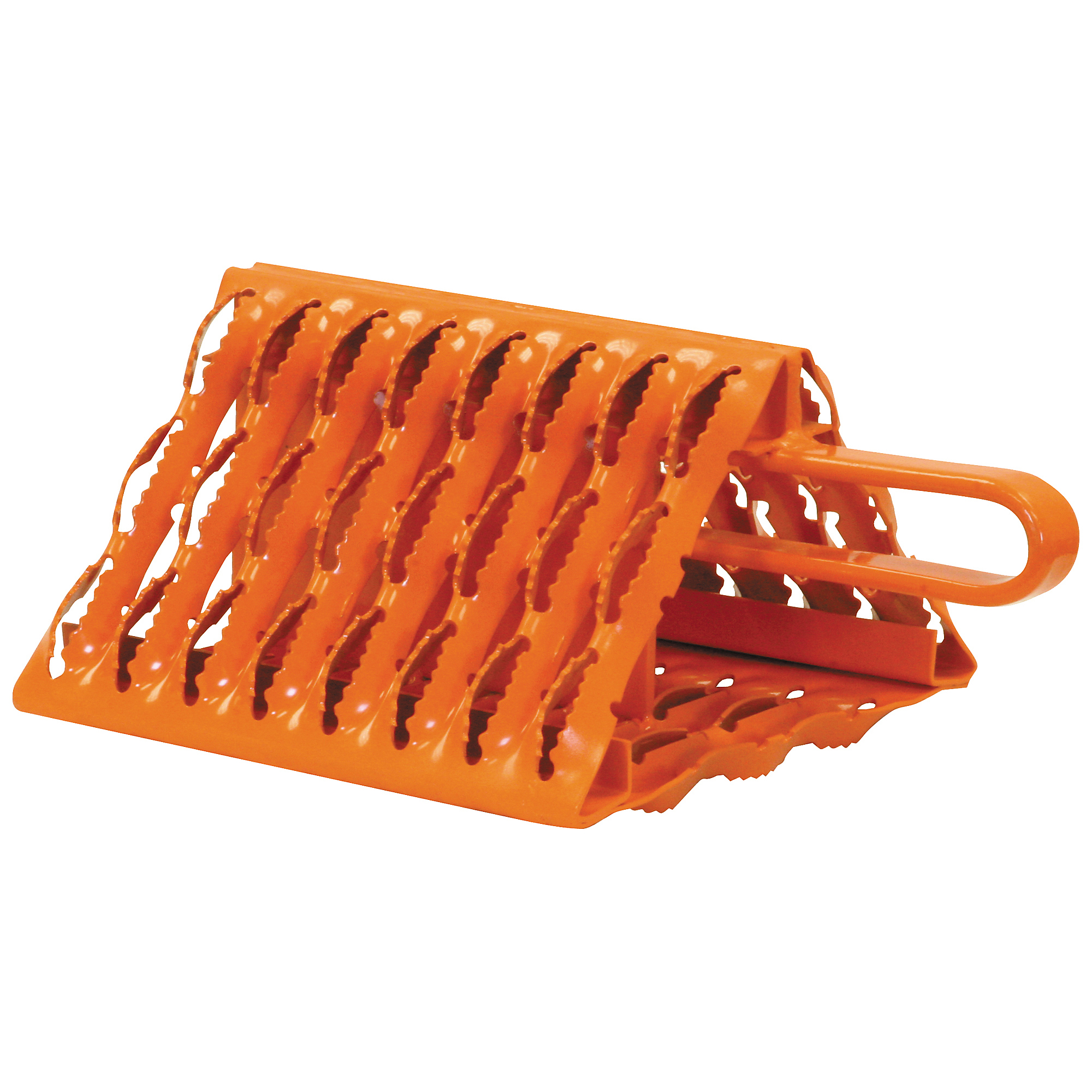 Buyers Products, Orange Powder Coated Galvanized Wheel Chock, Working Width 13.12 in, Height 9.28 in, Included (qty.) 1 Model WC091061