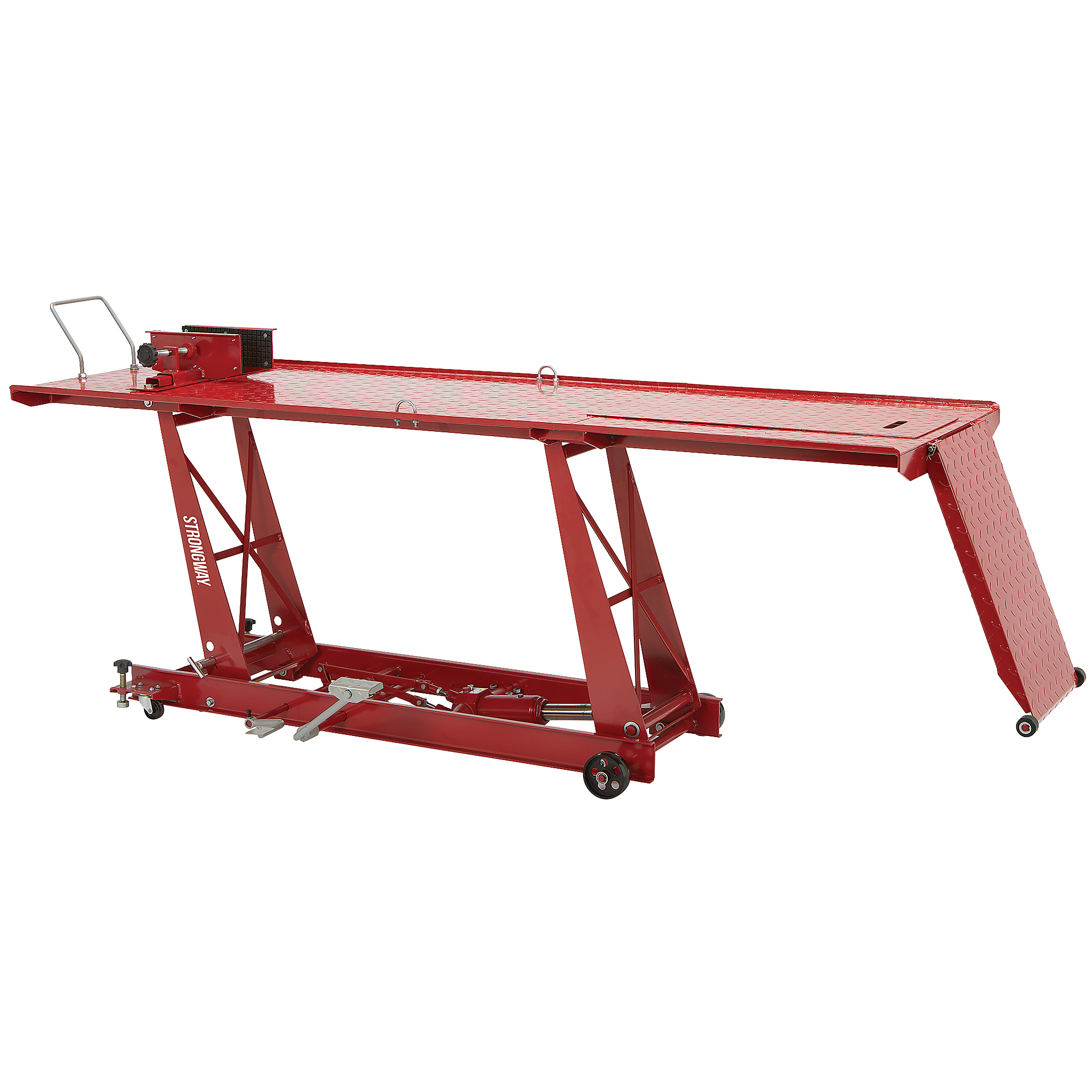 Strongway Steel Hydraulic Motorcycle Lift, 1000-Lb. Capacity, Model ZD04101D-500
