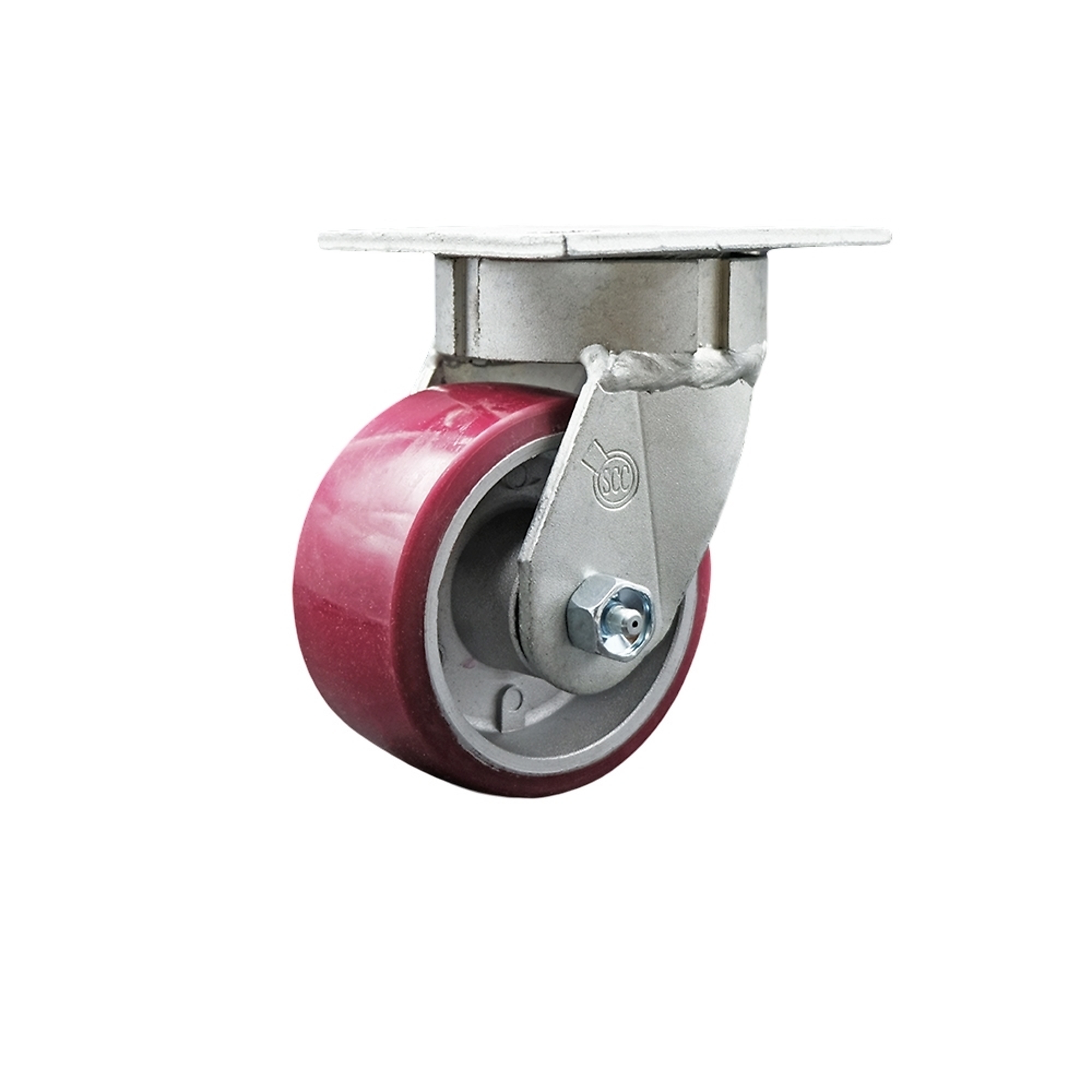 Service Caster, 4Inch x 2Inch Plate Caster, Wheel Diameter 4 in, Caster Type Swivel, Package (qty.) 1, Model SCC-KP30S420-PAR