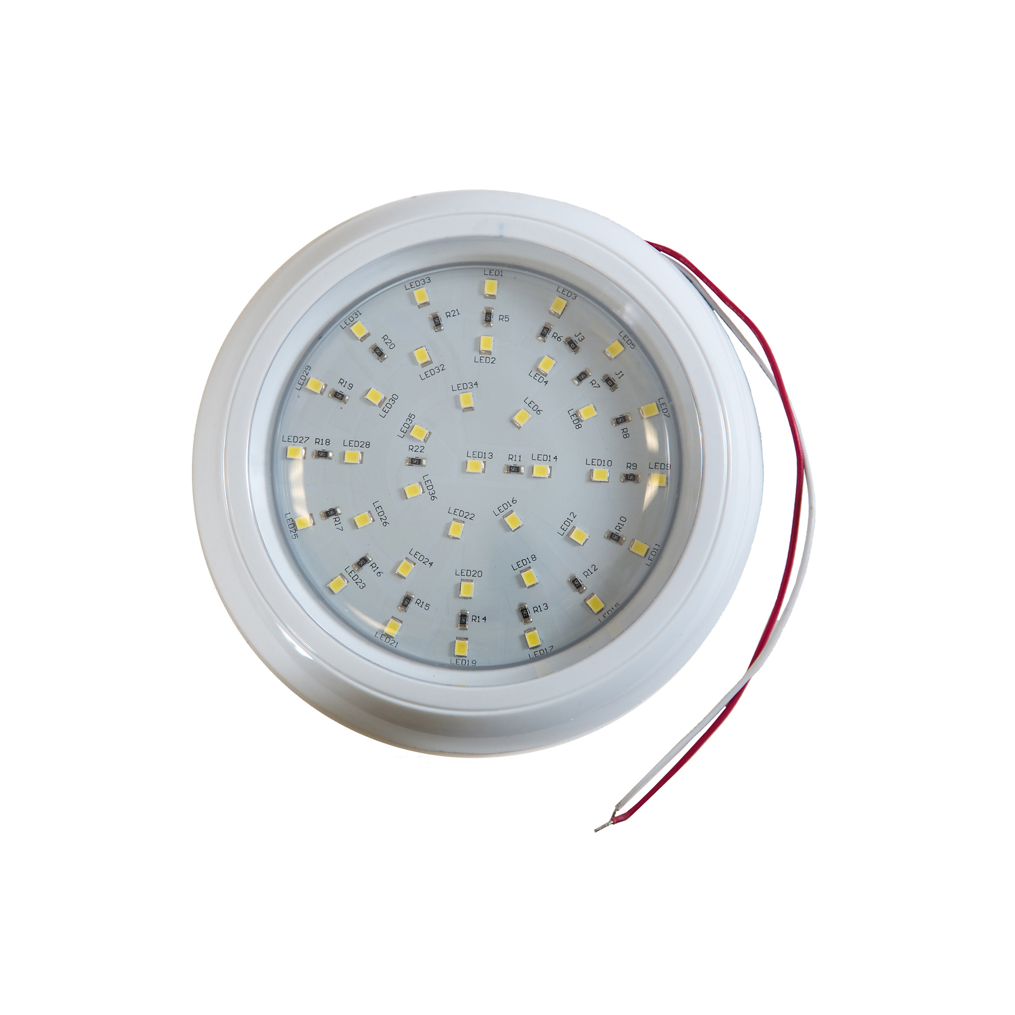 Buyers Products, 5Inch Round LED Interior Dome Light, Light Type LED, Lens Color Clear, Included (qty.) 1 Model 5625336