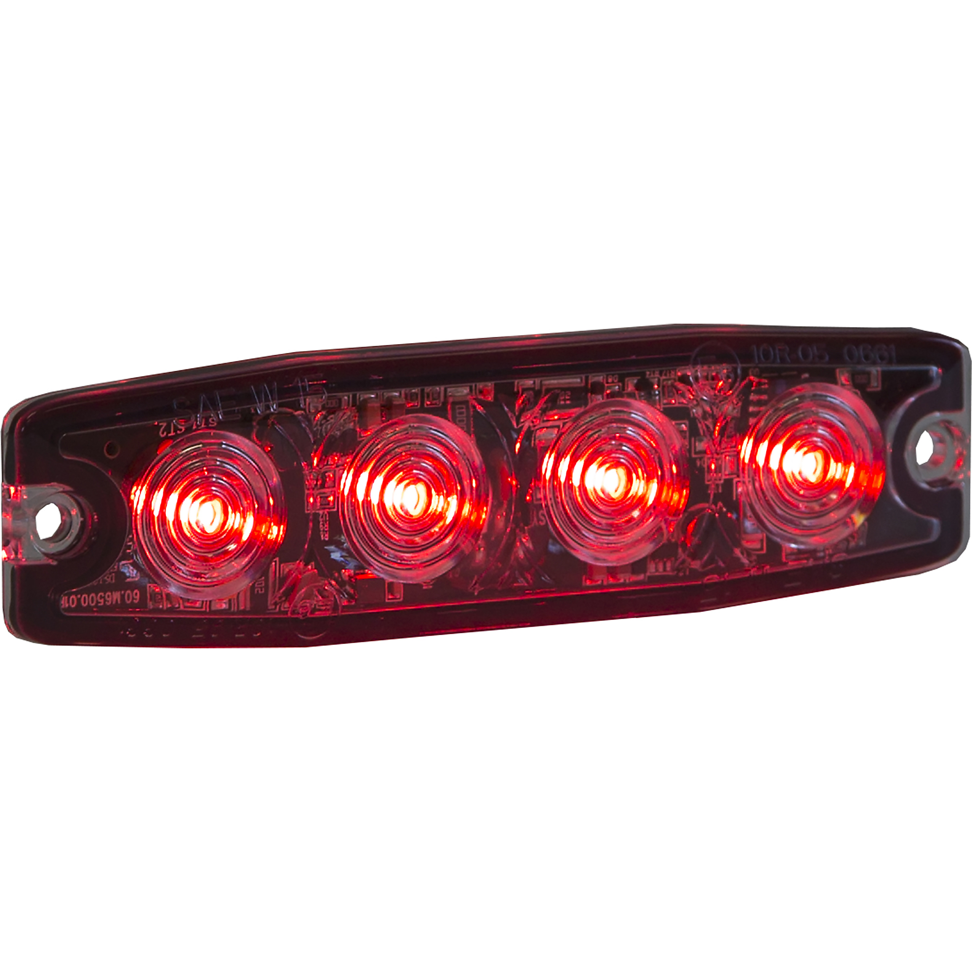 Buyers Products, Ultra Thin 4.5Inch Red LED Strobe Light, Light Type LED, Lens Color Red, Included (qty.) 1 Model 8892243