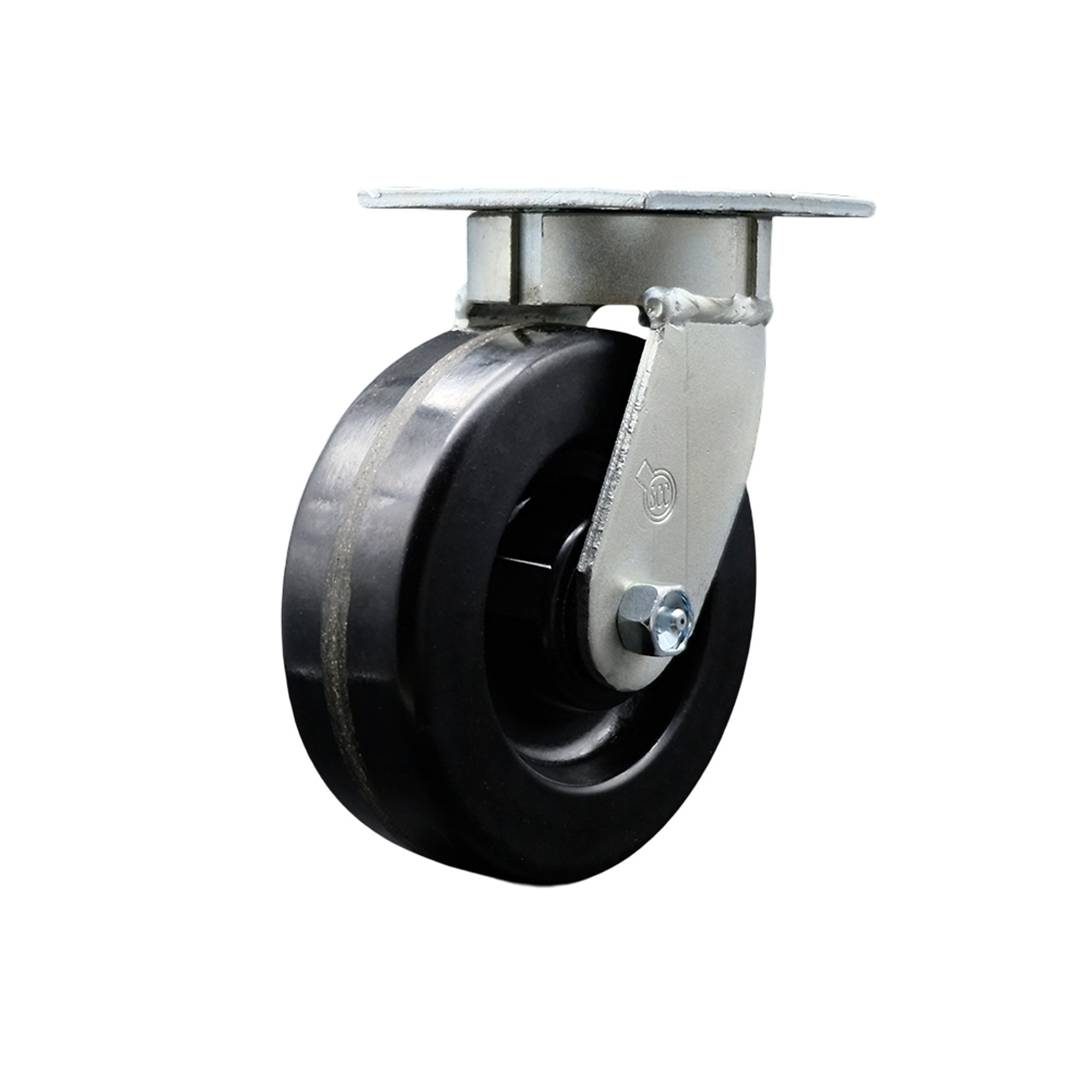 Service Caster, 6Inch x 2Inch Plate Caster, Wheel Diameter 6 in, Caster Type Swivel, Package (qty.) 1, Model SCC-KP30S620-PHR