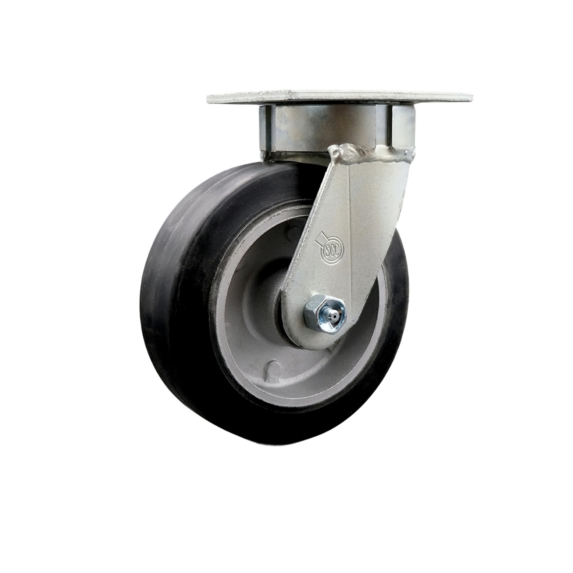 Service Caster, 6Inch x 2Inch Plate Caster, Wheel Diameter 6 in, Caster Type Swivel, Package (qty.) 1, Model SCC-KP30S620-RAR