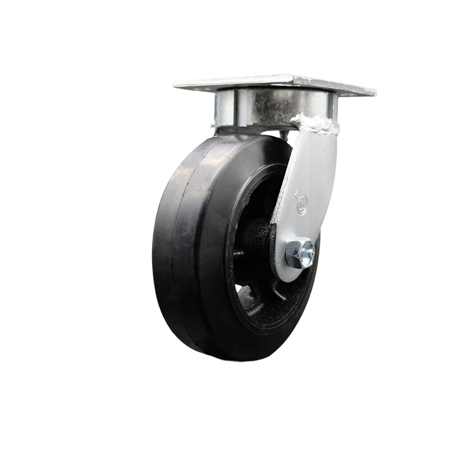 Service Caster, 6Inch x 2Inch Plate Caster, Wheel Diameter 6 in, Caster Type Swivel, Package (qty.) 1, Model SCC-KP30S620-RSR