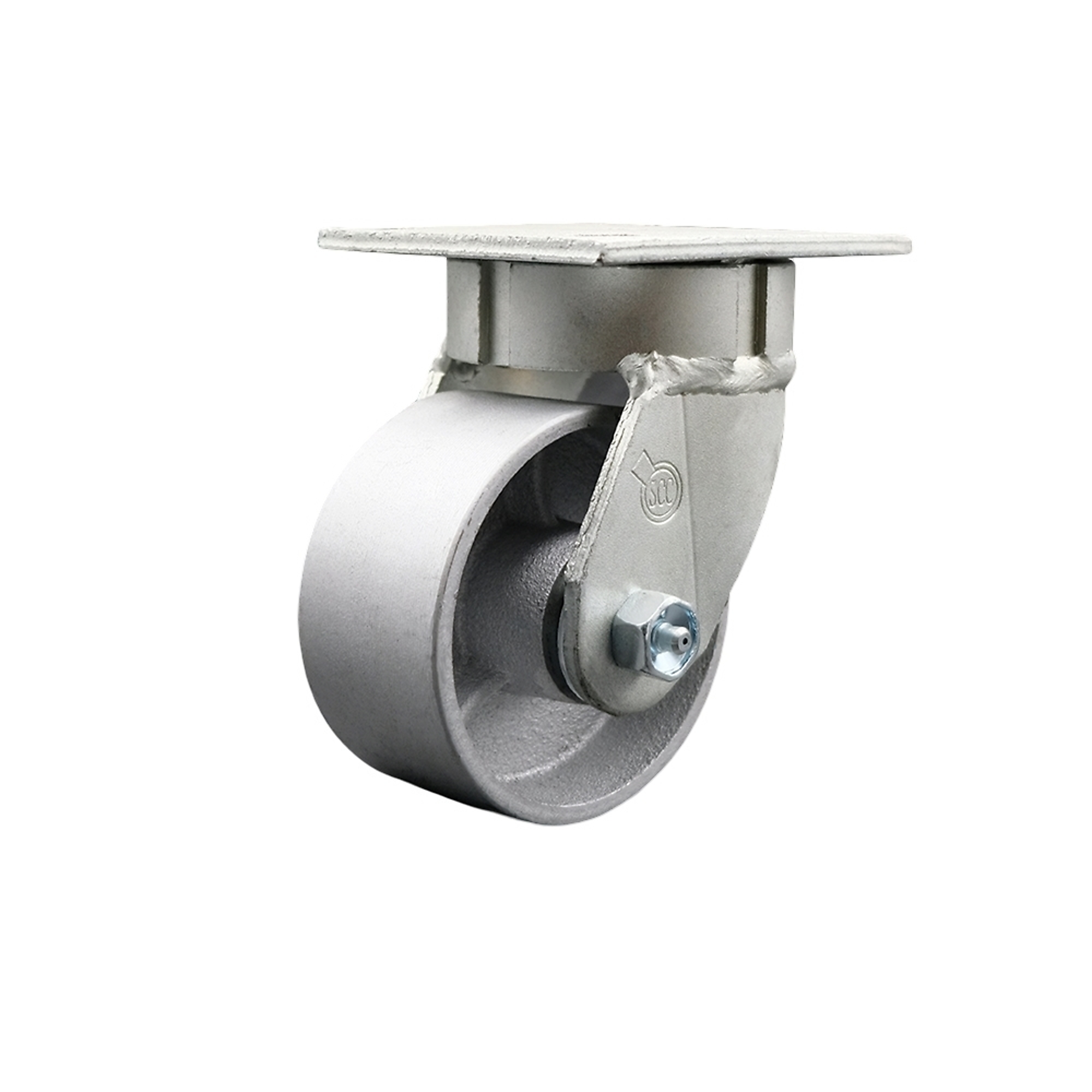 Service Caster, 4Inch x 2Inch Plate Caster, Wheel Diameter 4 in, Caster Type Swivel, Package (qty.) 1, Model SCC-KP30S420-SSR