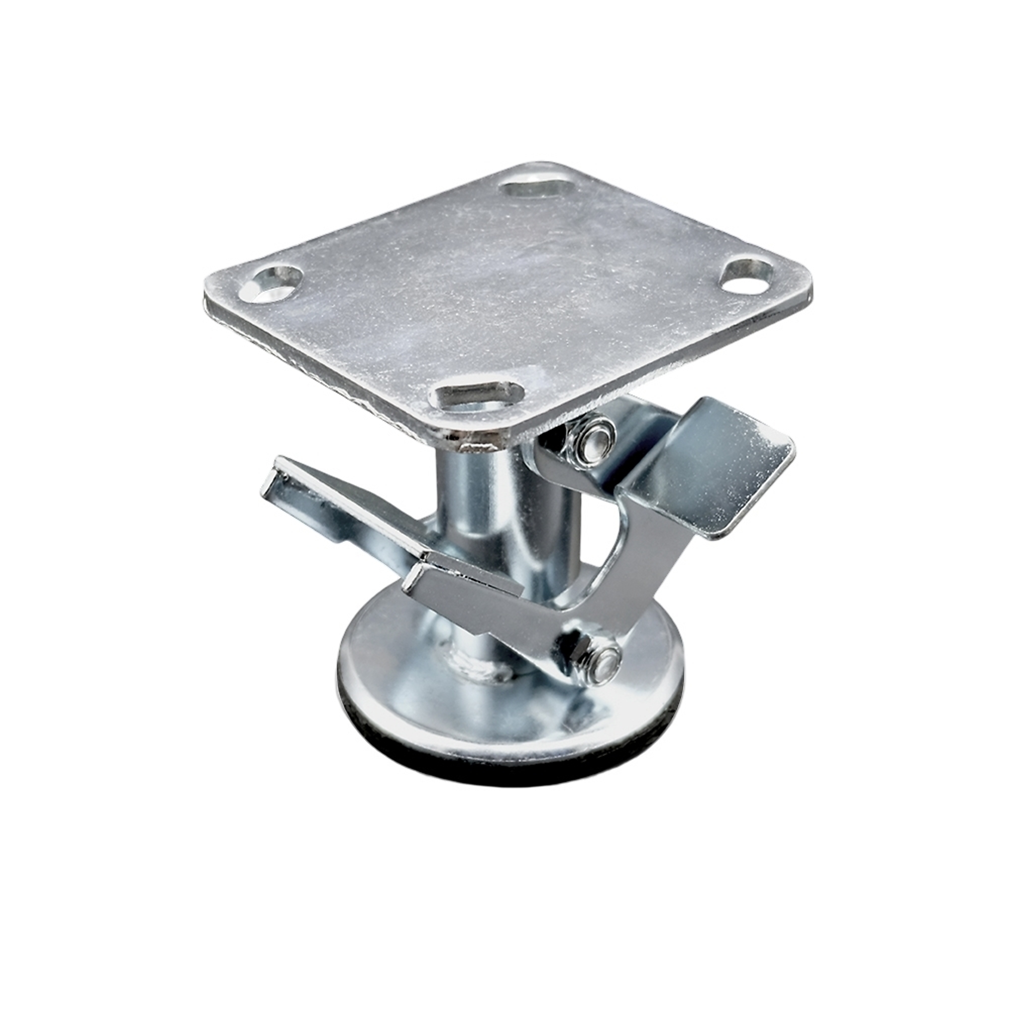 Service Caster, 4â Stainless Steel Double Pedal Floor Truck Lock, Caster Type Rigid, Package (qty.) 1, Model SCC-SSFL400DP