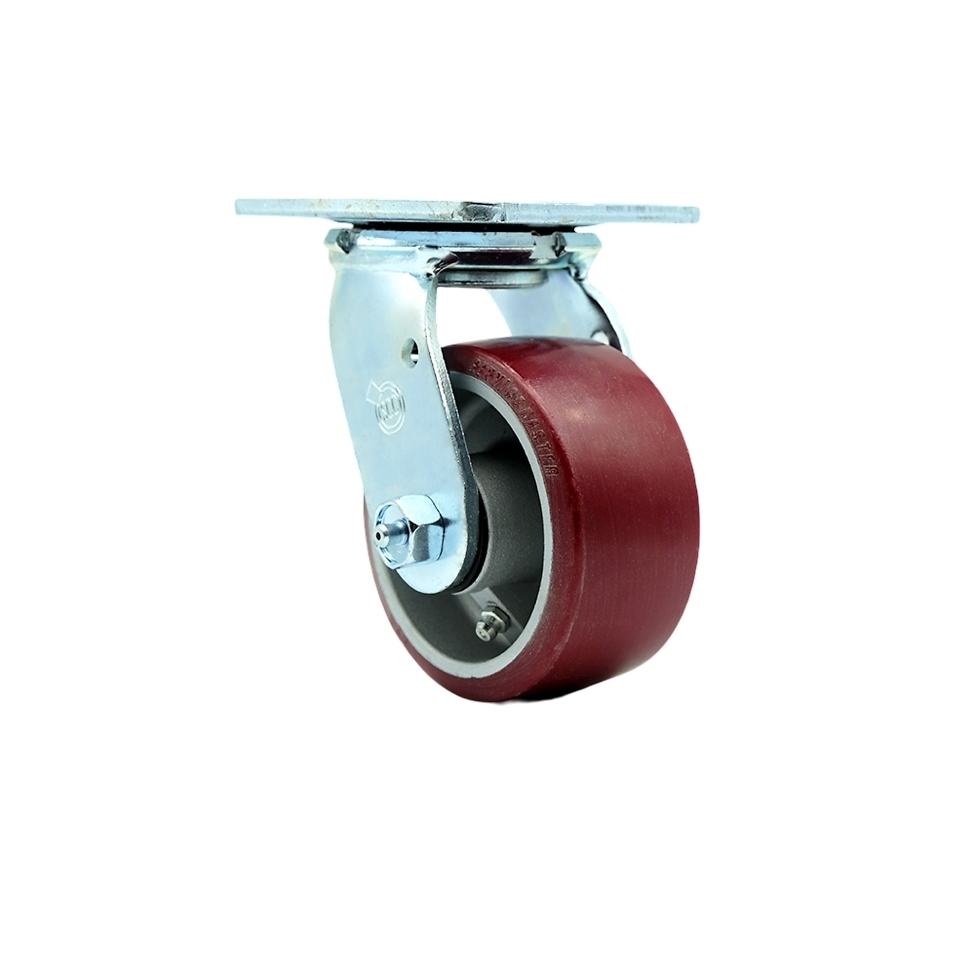 Service Caster, 4Inch x 2Inch Plate Caster, Wheel Diameter 4 in, Caster Type Swivel, Package (qty.) 1, Model SCC-30CS420-PAB