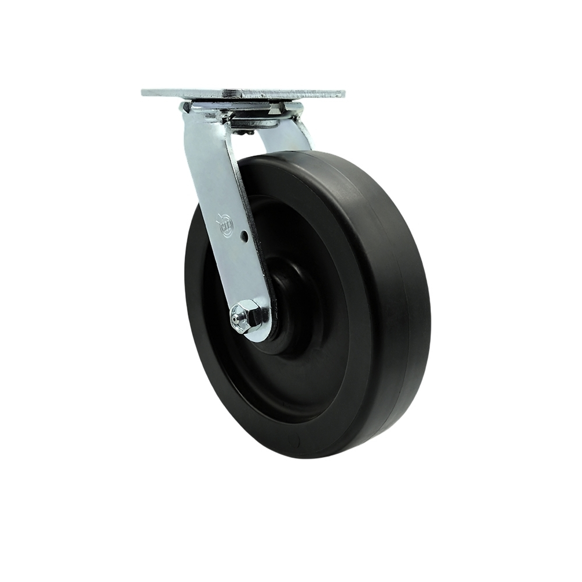 Service Caster, 8Inch x 2Inch Plate Caster, Wheel Diameter 8 in, Caster Type Swivel, Package (qty.) 1, Model SCC-30CS820-POB