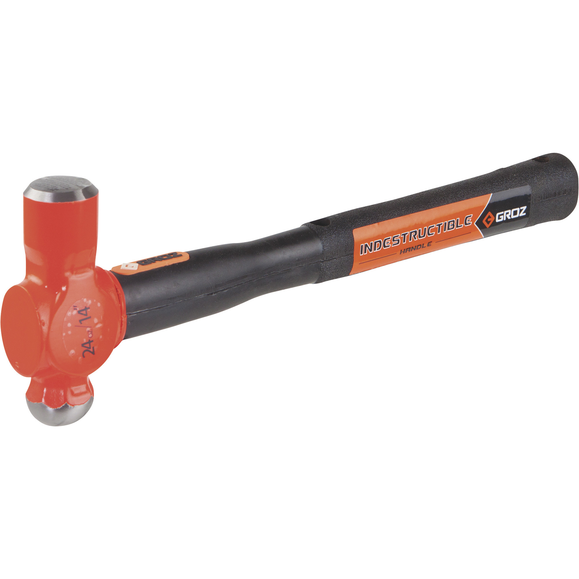 Groz Ball Peen Hammer, 24-Oz., 14Inch