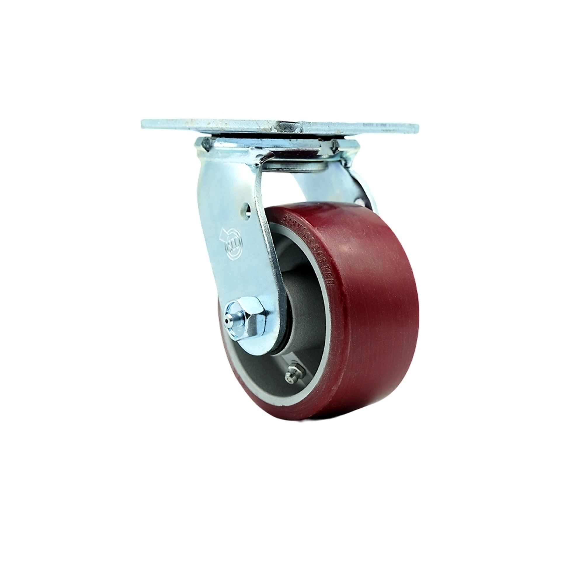 Service Caster, 4Inch x 2Inch Plate Caster, Wheel Diameter 4 in, Caster Type Swivel, Package (qty.) 1, Model SCC-SS30S420-PAB