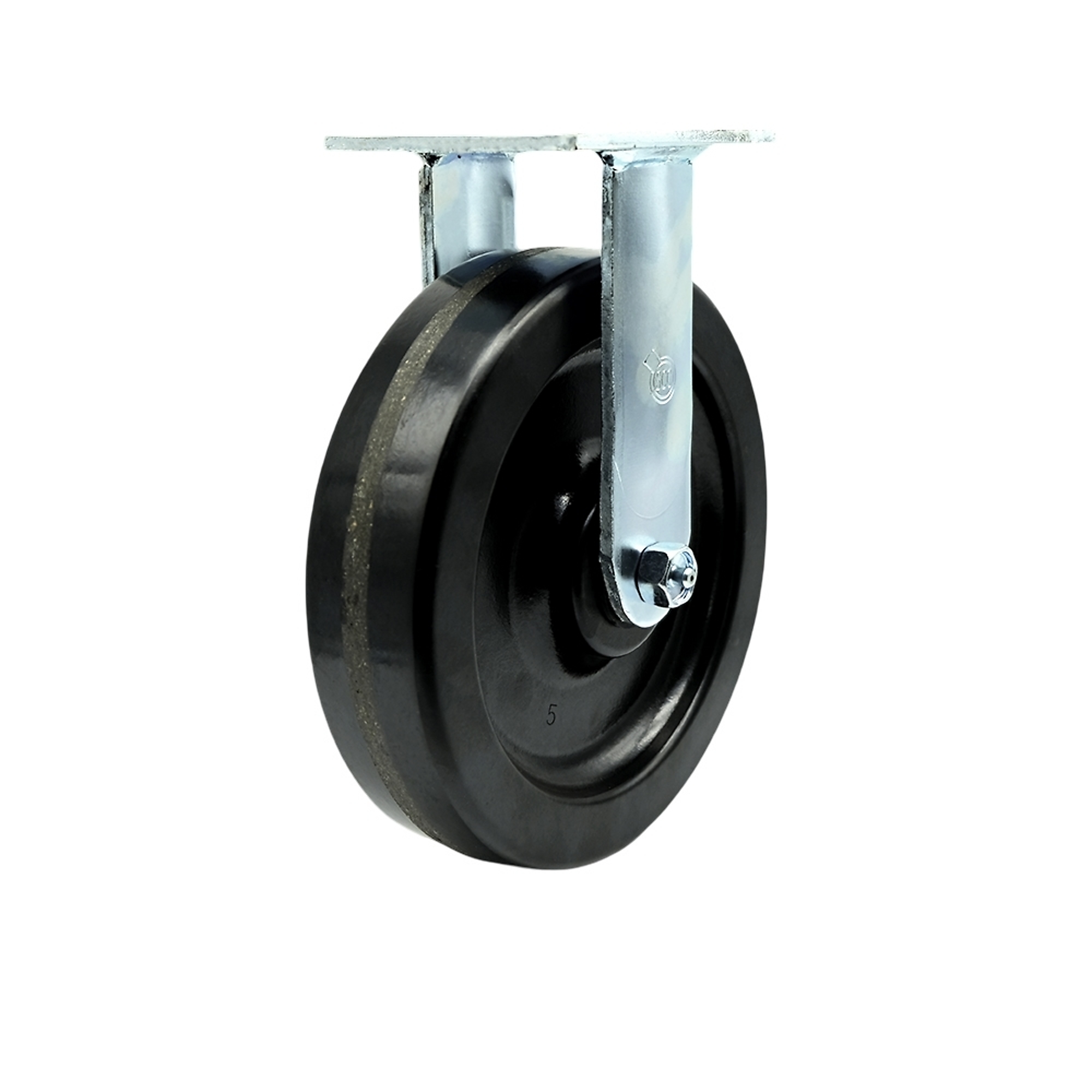 Service Caster, 8Inch x 2Inch Plate Caster, Wheel Diameter 8 in, Caster Type Rigid, Package (qty.) 1, Model SCC-30R820-PHB