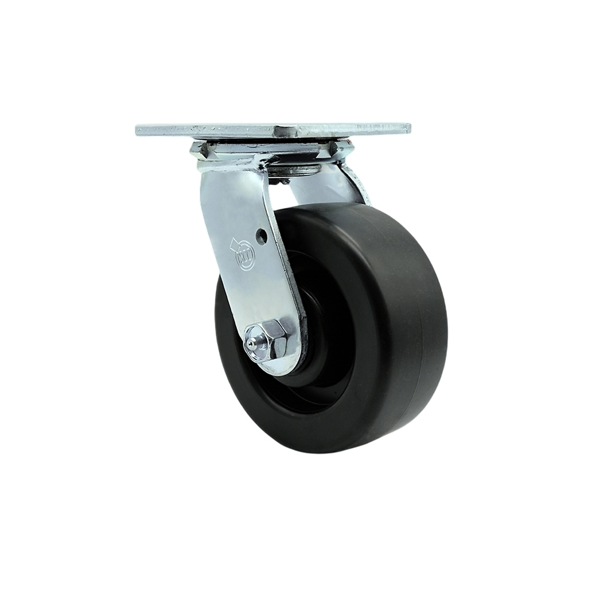 Service Caster, 5Inch x 2Inch Plate Caster, Wheel Diameter 5 in, Caster Type Swivel, Package (qty.) 1, Model SCC-30CS520-POB