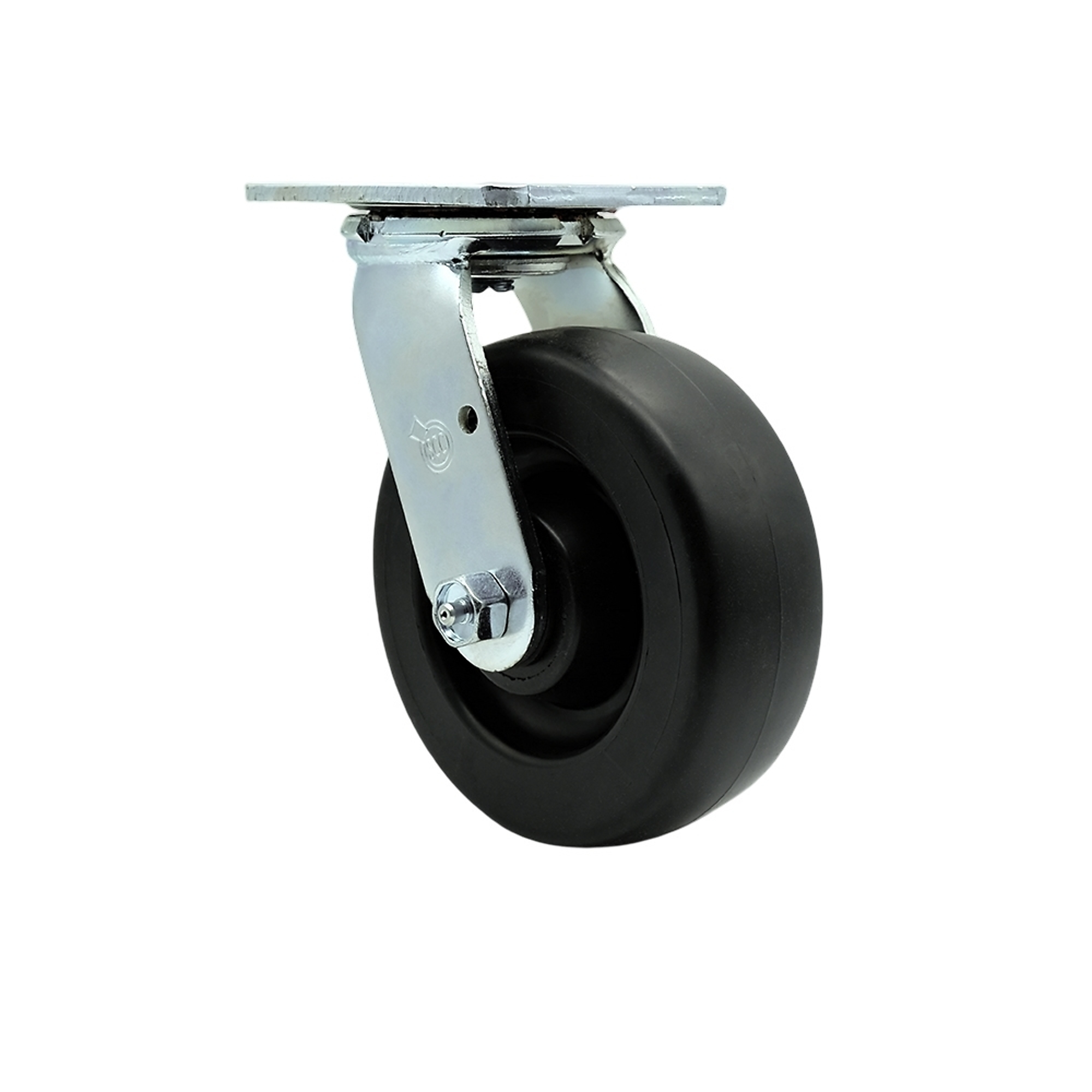 Service Caster, 6Inch x 2Inch Plate Caster, Wheel Diameter 6 in, Caster Type Swivel, Package (qty.) 1, Model SCC-SS30S620-POB