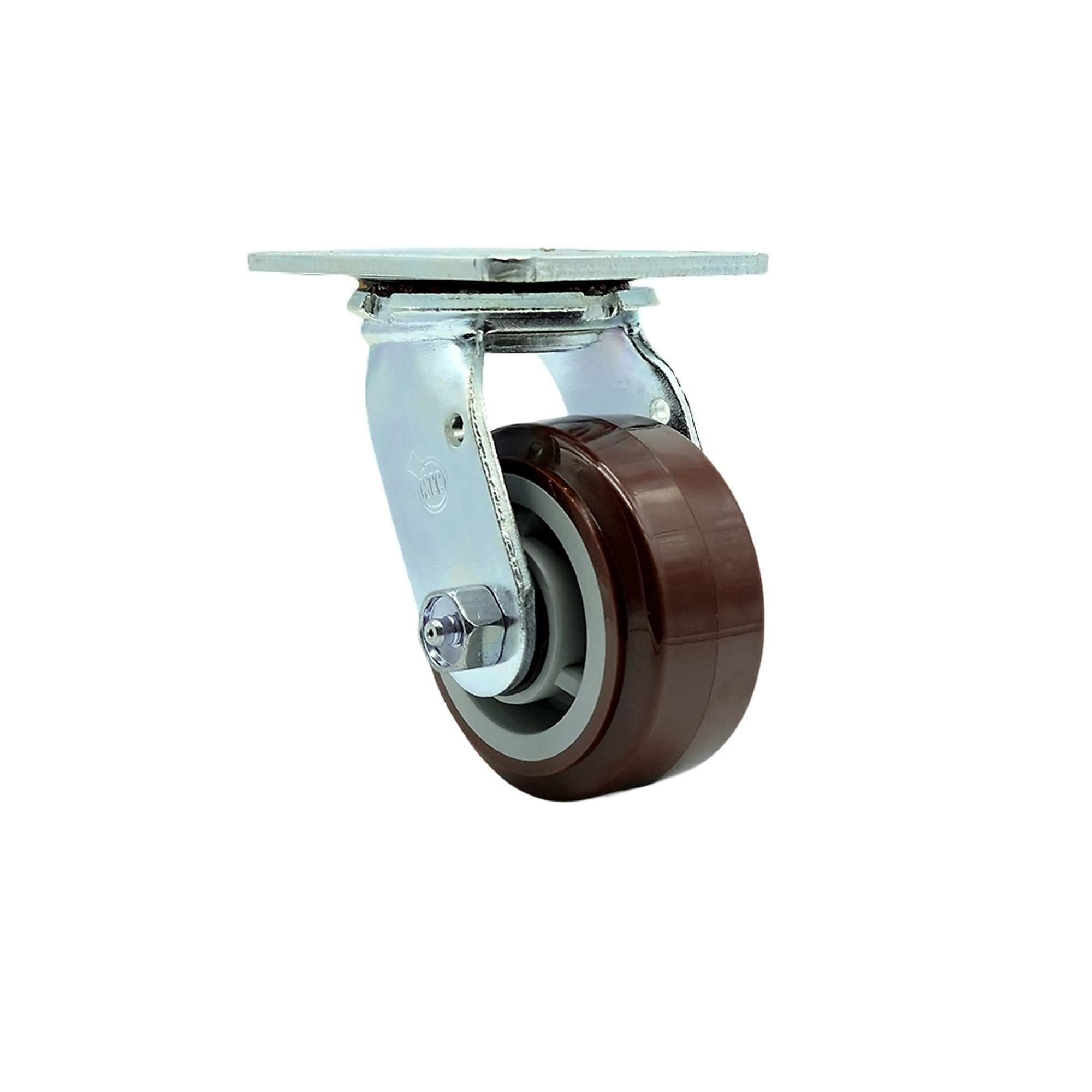 Service Caster, 4Inch x 2Inch Plate Caster, Wheel Diameter 4 in, Caster Type Swivel, Package (qty.) 1, Model SCC-30CS420-PPUB