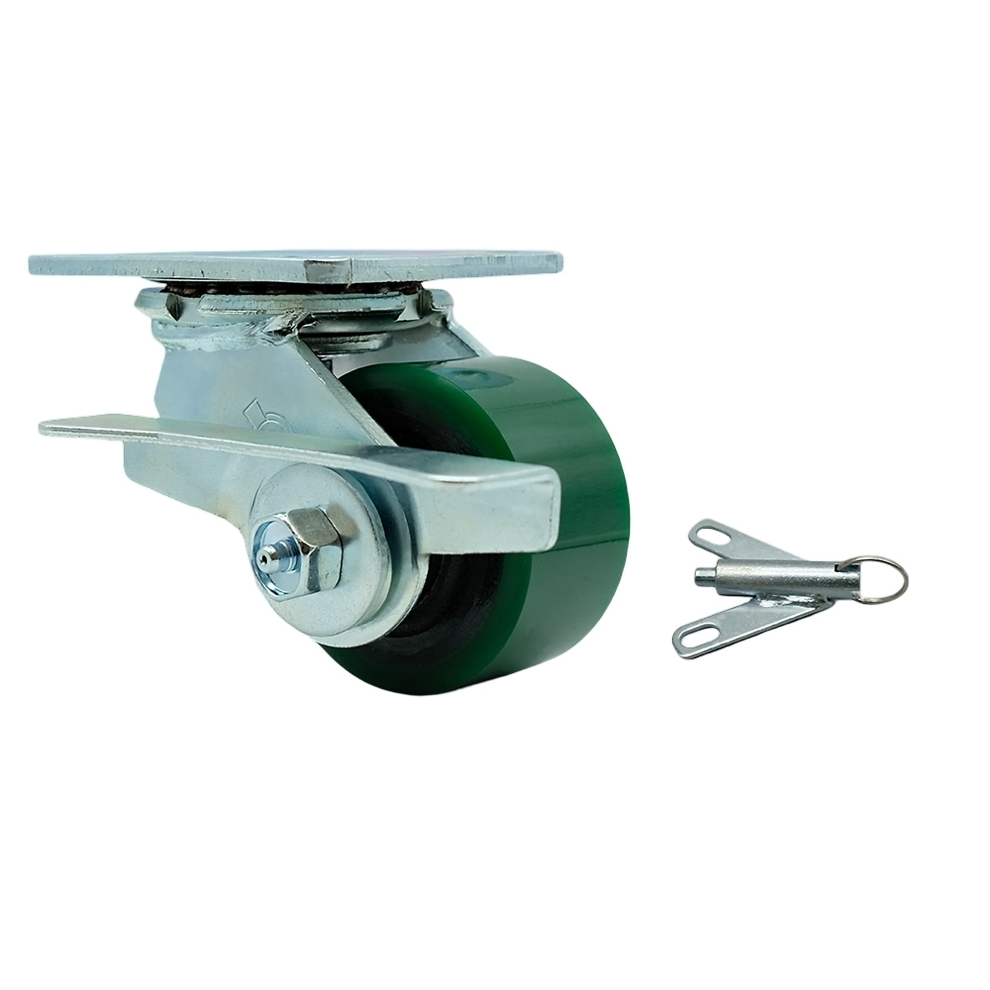 Service Caster, 3 1/4Inch x 2Inch Plate Caster, Wheel Diameter 3.25 in, Caster Type Swivel, Package (qty.) 1, Model SCC-30CS3420-PUB-GB-SLB-BSL