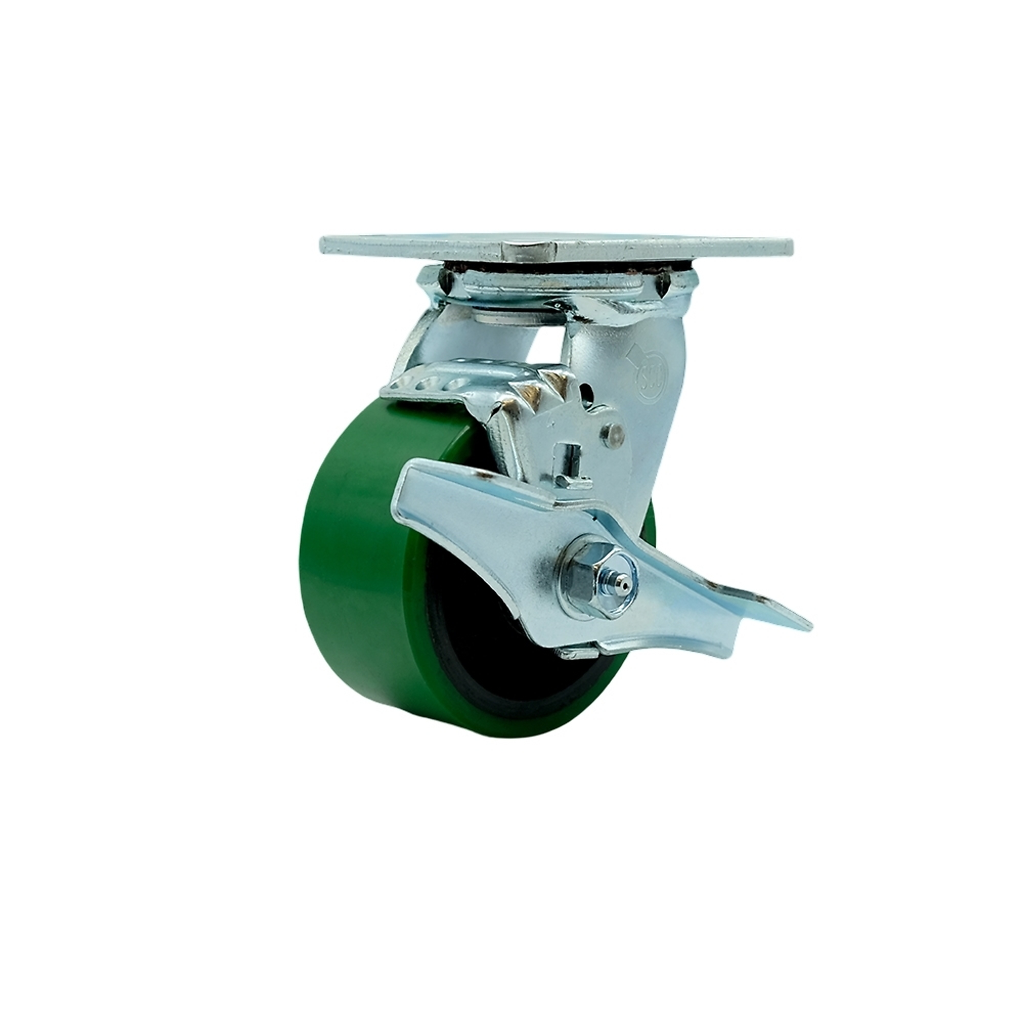 Service Caster, 4Inch x 2Inch Plate Caster, Wheel Diameter 4 in, Caster Type Swivel, Package (qty.) 1, Model SCC-30CS420-PUB-GB-TLB