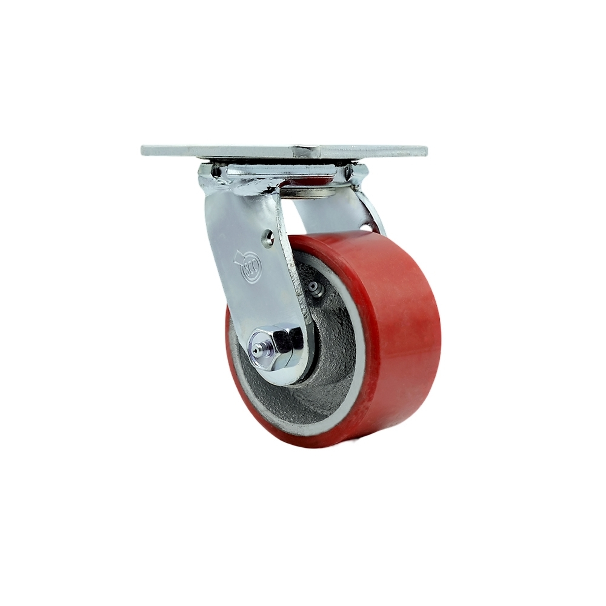 Service Caster, 4Inch x 2Inch Plate Caster, Wheel Diameter 4 in, Caster Type Swivel, Package (qty.) 1, Model SCC-30CS420-PUB-RS