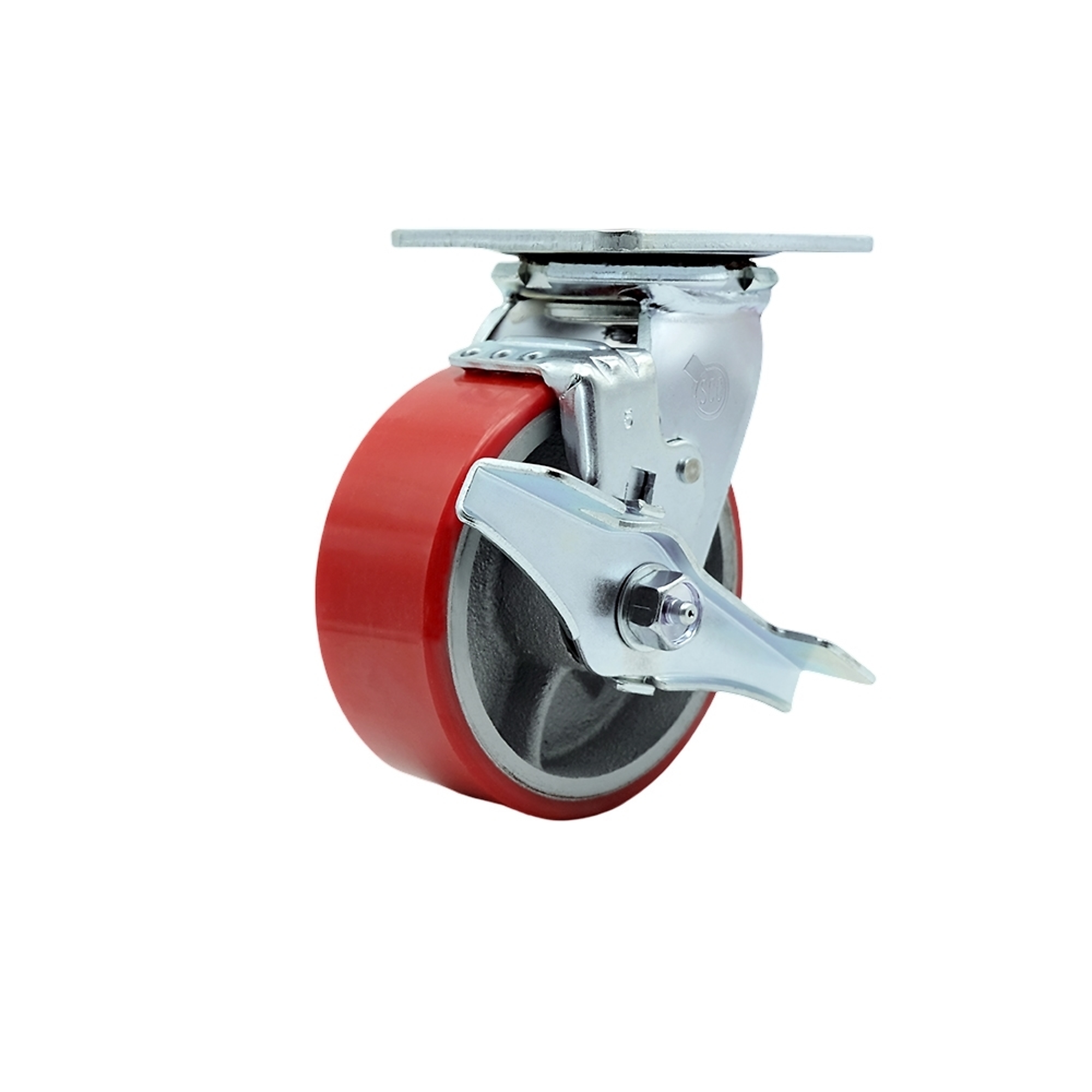 Service Caster, 5Inch x 2Inch Plate Caster, Wheel Diameter 5 in, Caster Type Swivel, Package (qty.) 1, Model SCC-30CS520-PUB-RS-TLB