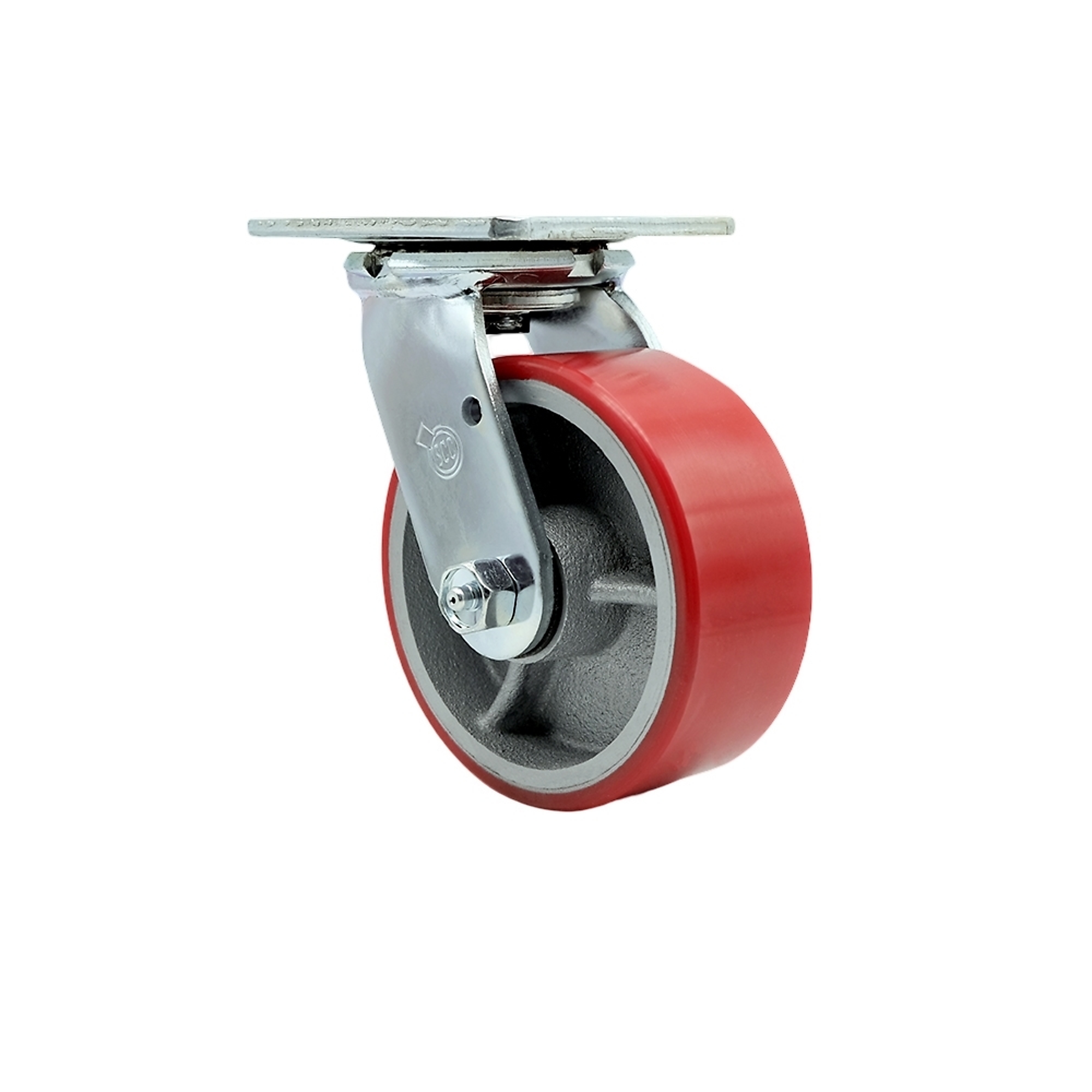 Service Caster, 5Inch x 2Inch Plate Caster, Wheel Diameter 5 in, Caster Type Swivel, Package (qty.) 1, Model SCC-30CS520-PUB-RS