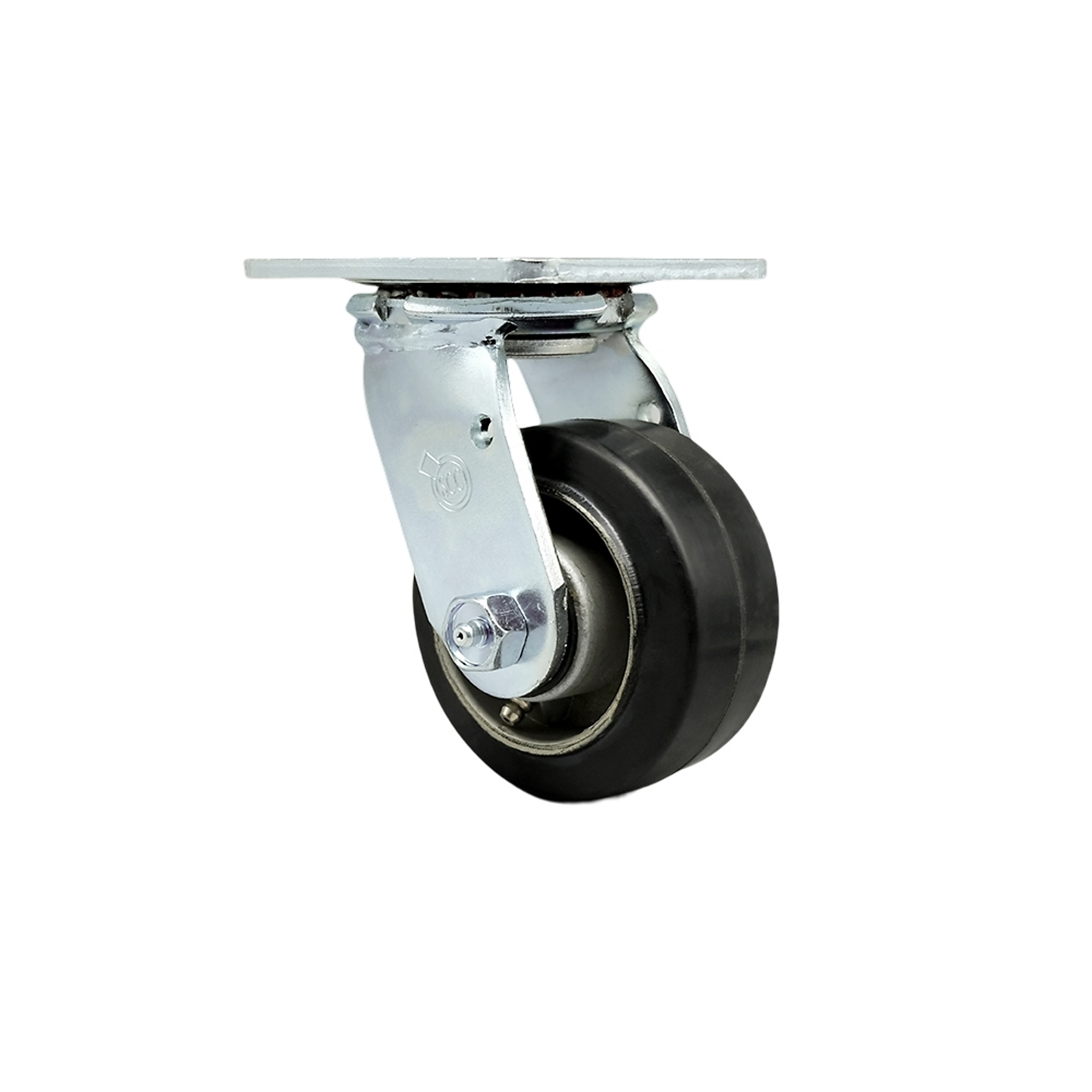 Service Caster, 4Inch x 2Inch Plate Caster, Wheel Diameter 4 in, Caster Type Swivel, Package (qty.) 1, Model SCC-30CS420-RAB