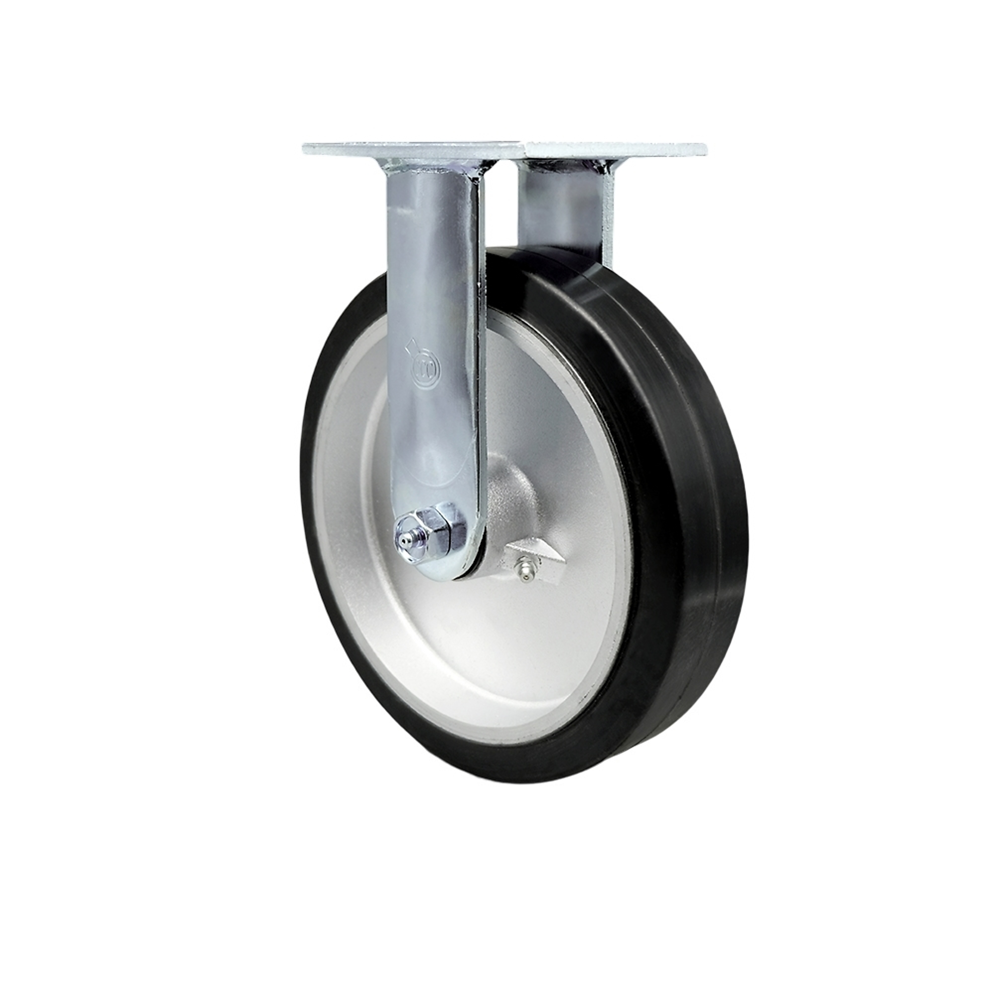 Service Caster, 8Inch x 2Inch Plate Caster, Wheel Diameter 8 in, Caster Type Rigid, Package (qty.) 1, Model SCC-30R820-RAB