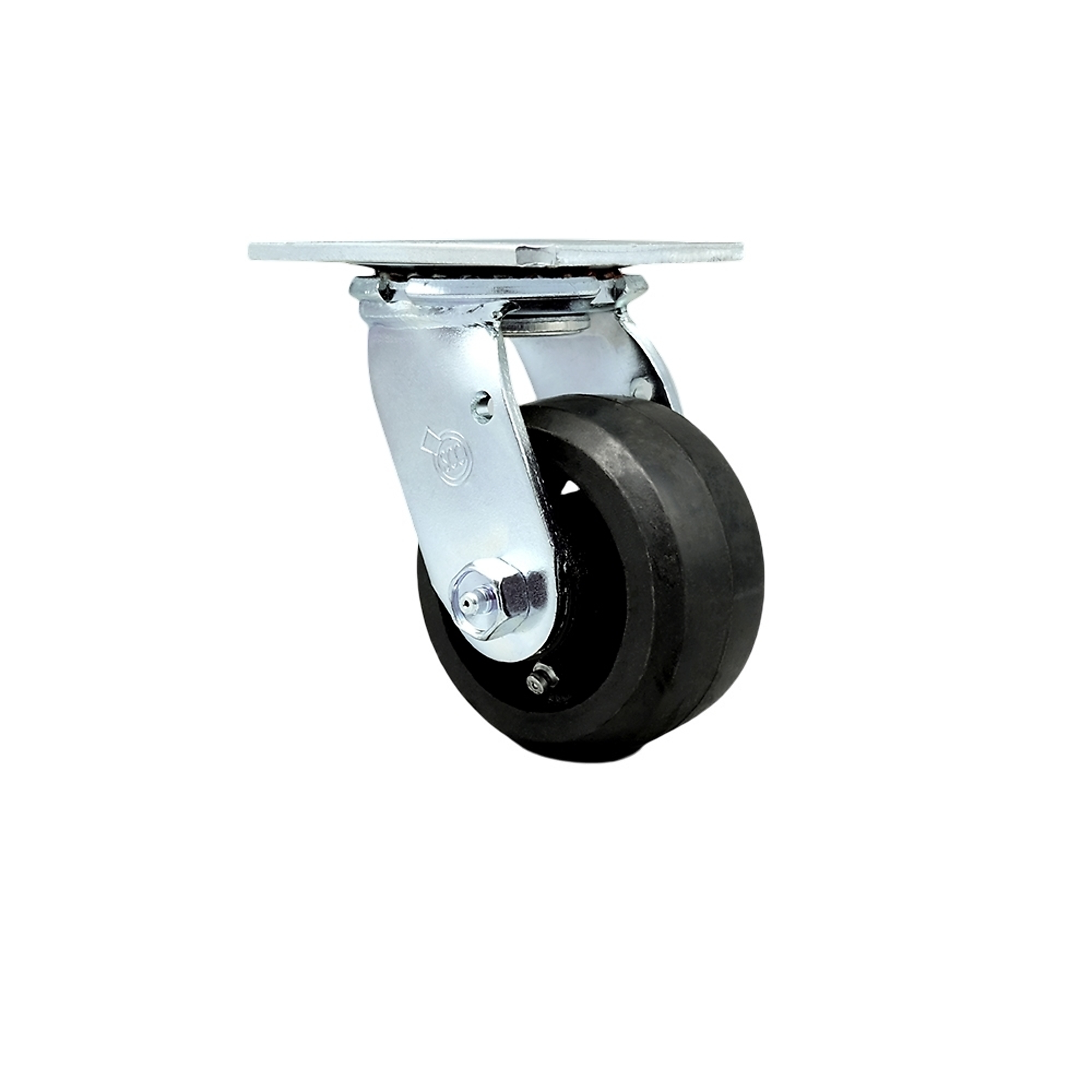 Service Caster, 4Inch x 2Inch Plate Caster, Wheel Diameter 4 in, Caster Type Swivel, Package (qty.) 1, Model SCC-30CS420-RSB