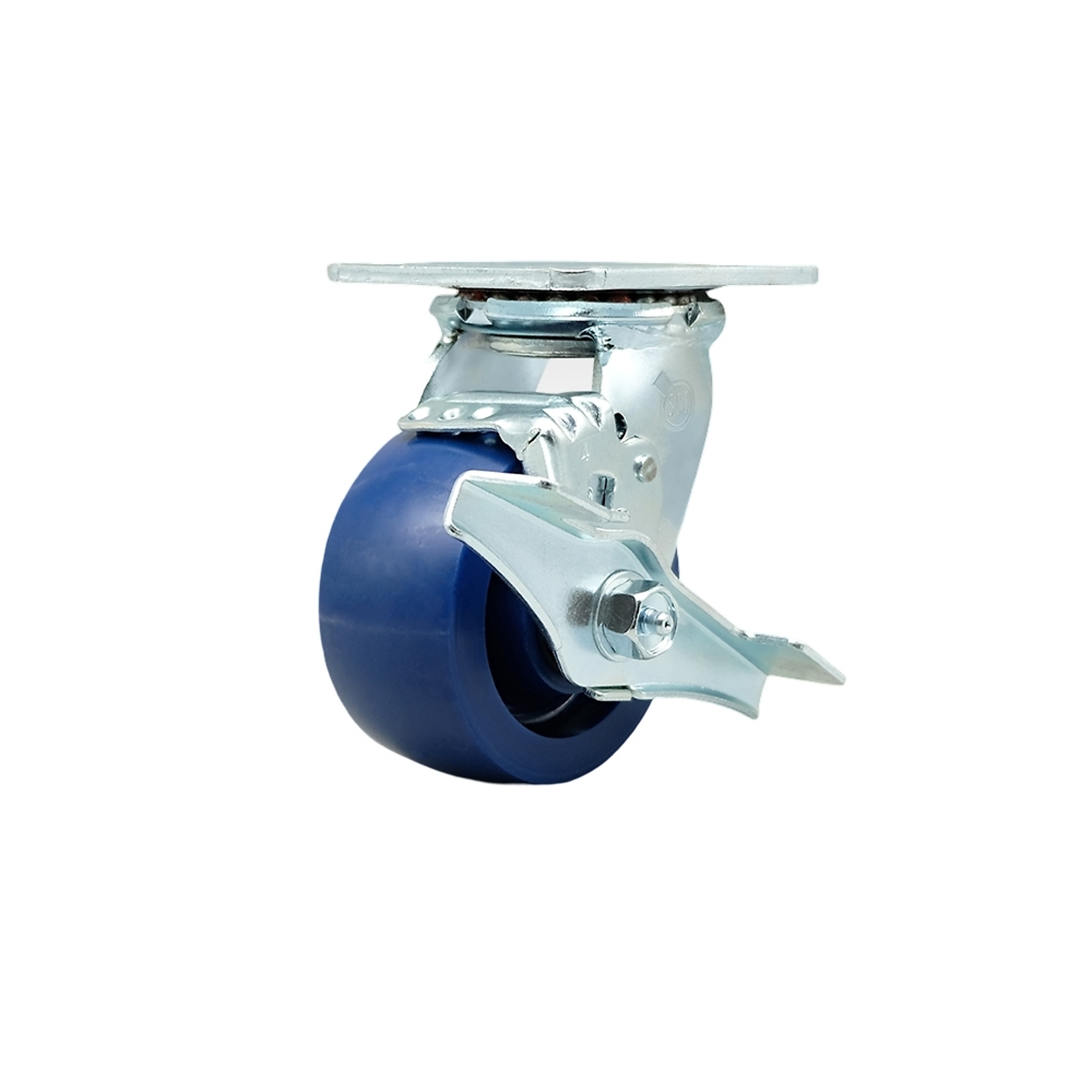 Service Caster, 4Inch x 2Inch Plate Caster, Wheel Diameter 4 in, Caster Type Swivel, Package (qty.) 1, Model SCC-SS30S420-SPUB-TLB