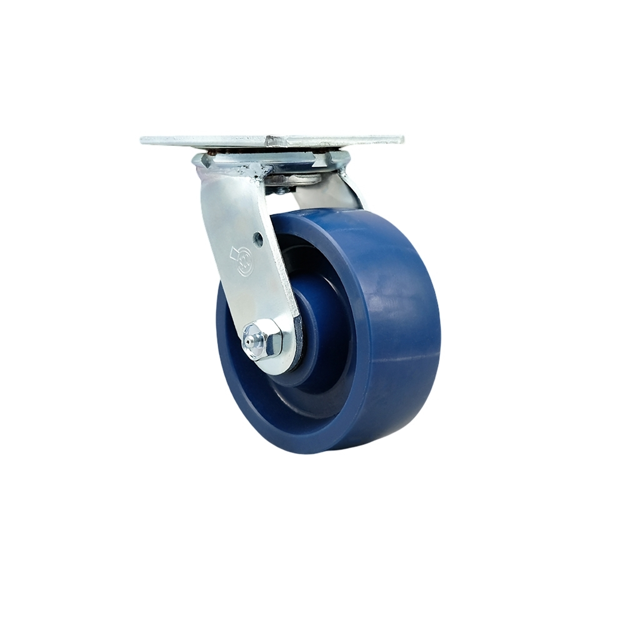 Service Caster, 5Inch x 2Inch Plate Caster, Wheel Diameter 5 in, Caster Type Swivel, Package (qty.) 1, Model SCC-SS30S520-SPUB