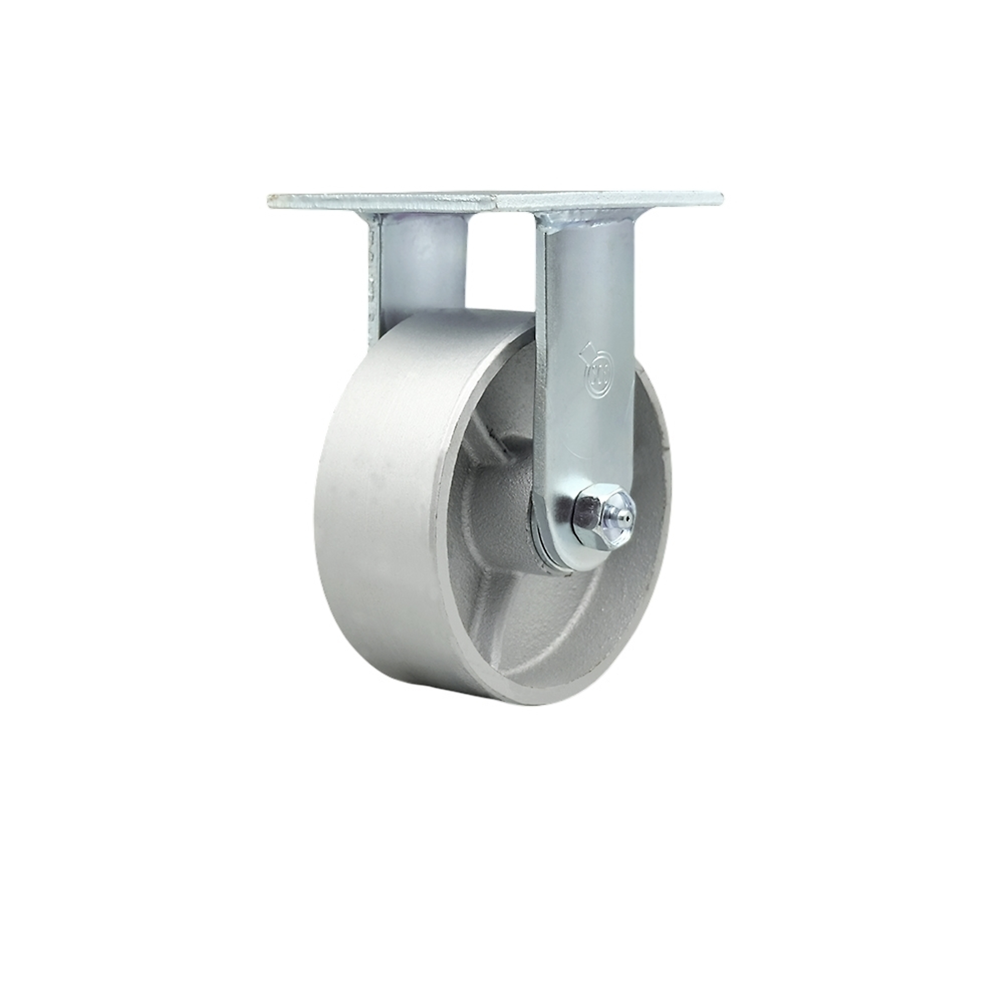 Service Caster, 5Inch x 2Inch Plate Caster, Wheel Diameter 5 in, Caster Type Rigid, Package (qty.) 1, Model SCC-30R520-SSB