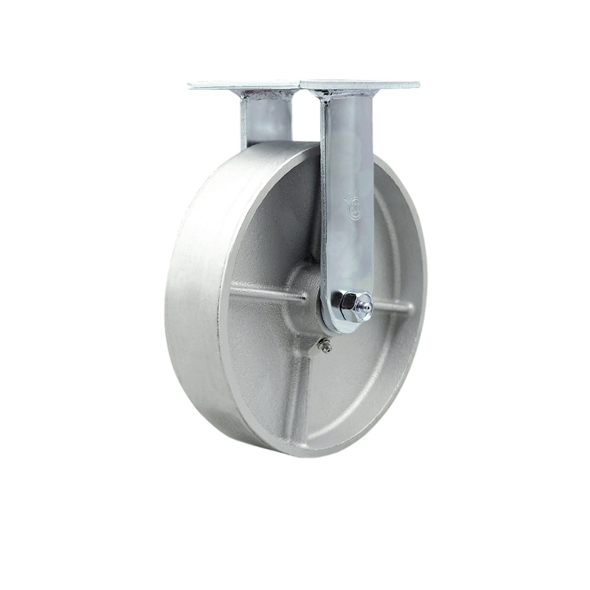 Service Caster, 8Inch x 2Inch Plate Caster, Wheel Diameter 8 in, Caster Type Rigid, Package (qty.) 1, Model SCC-30R820-SSB