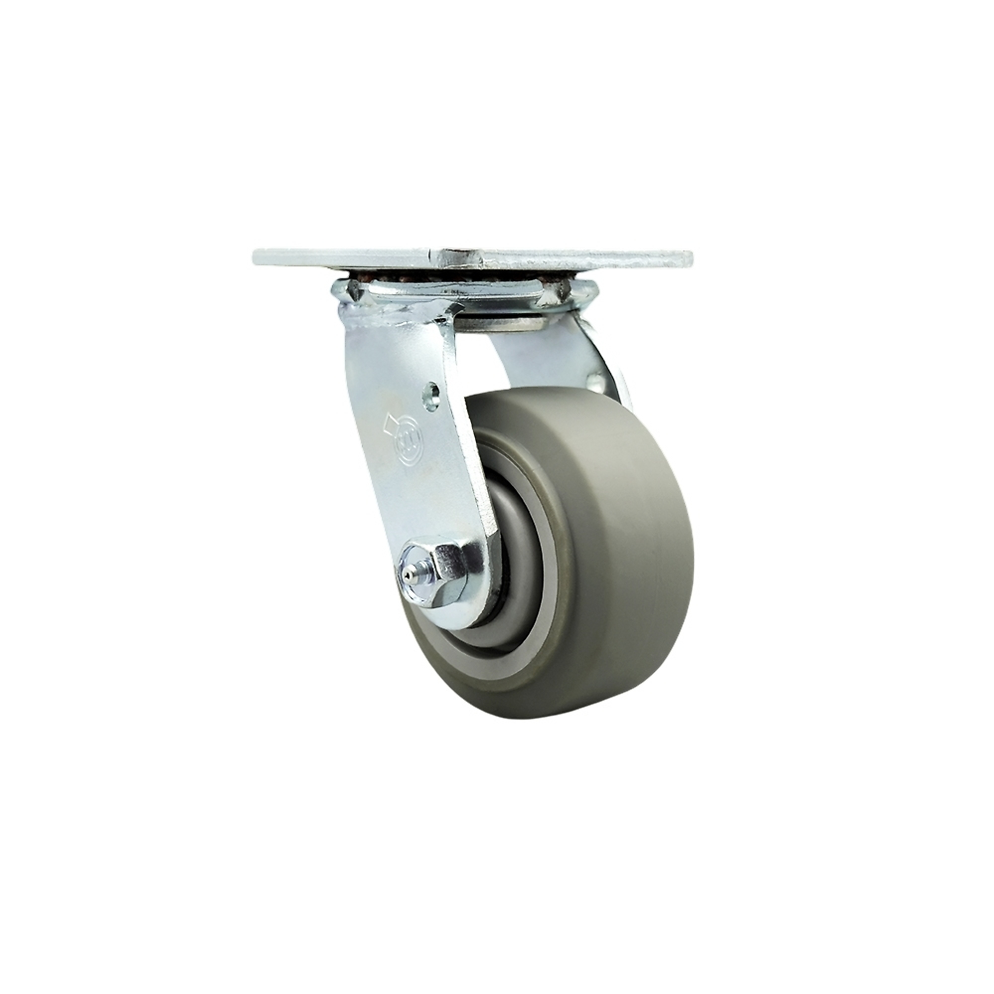 Service Caster, 4Inch x 2Inch Plate Caster, Wheel Diameter 4 in, Caster Type Swivel, Package (qty.) 1, Model SCC-SS30S420-TPRBF