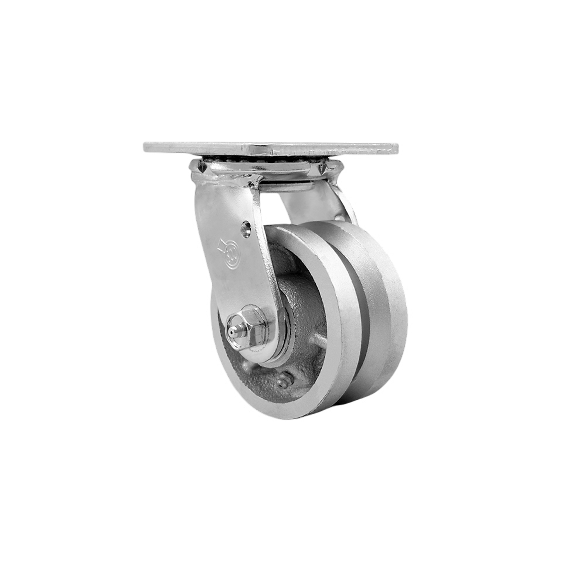 Service Caster, 4Inch x 2Inch Plate Caster, Wheel Diameter 4 in, Caster Type Swivel, Package (qty.) 1, Model SCC-30CS420-VGB