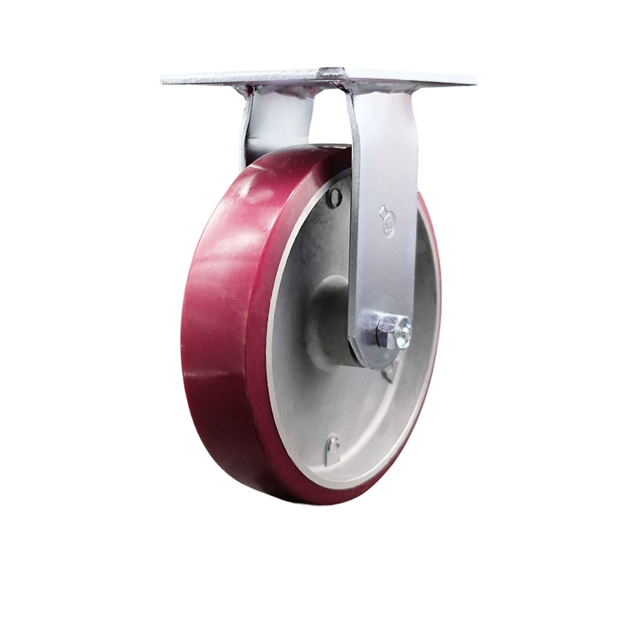 Service Caster, 8Inch x 2Inch Plate Caster, Wheel Diameter 8 in, Caster Type Rigid, Package (qty.) 1, Model SCC-35R820-PAR