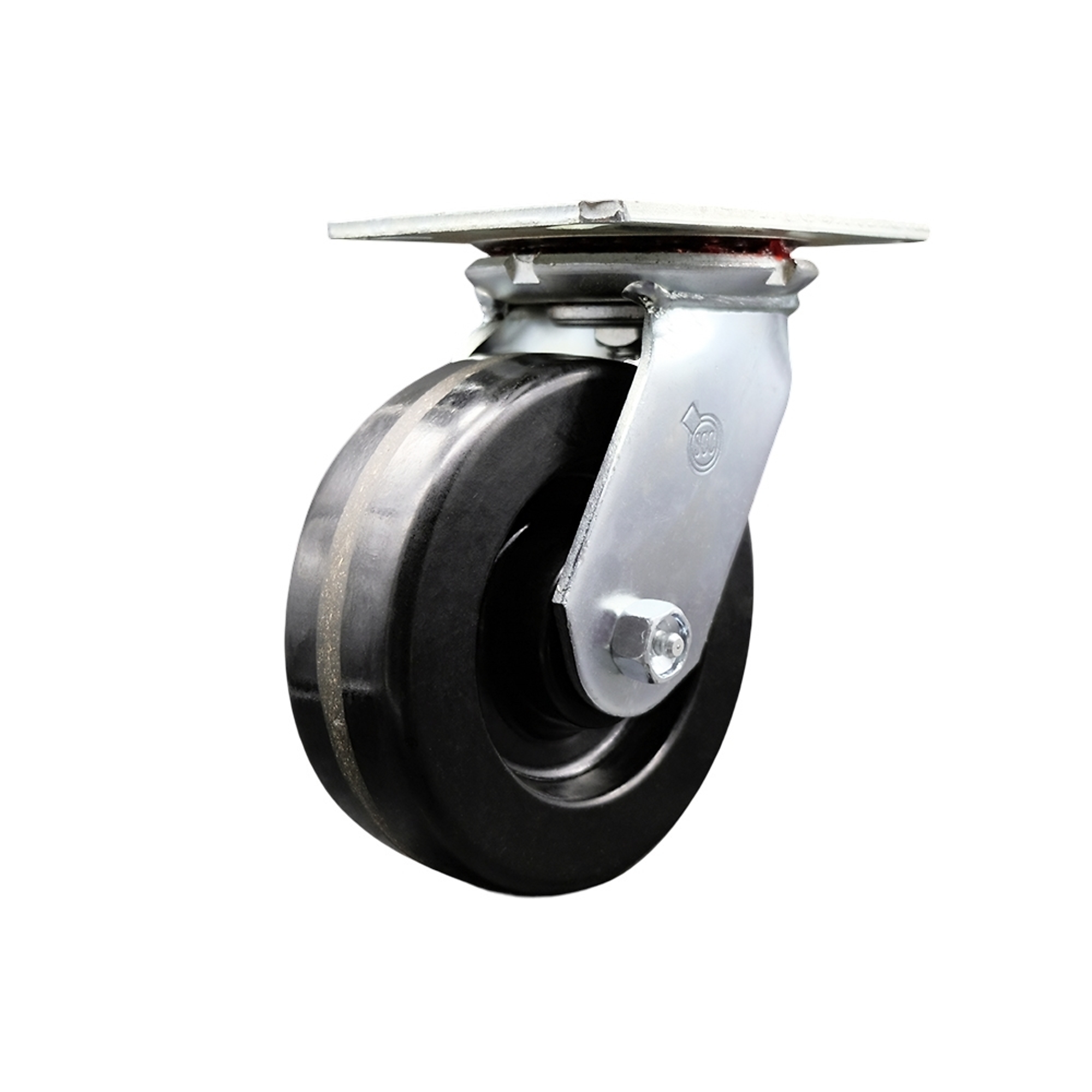 Service Caster, 6Inch x 2Inch Plate Caster, Wheel Diameter 6 in, Caster Type Swivel, Package (qty.) 1, Model SCC-35S620-PHR