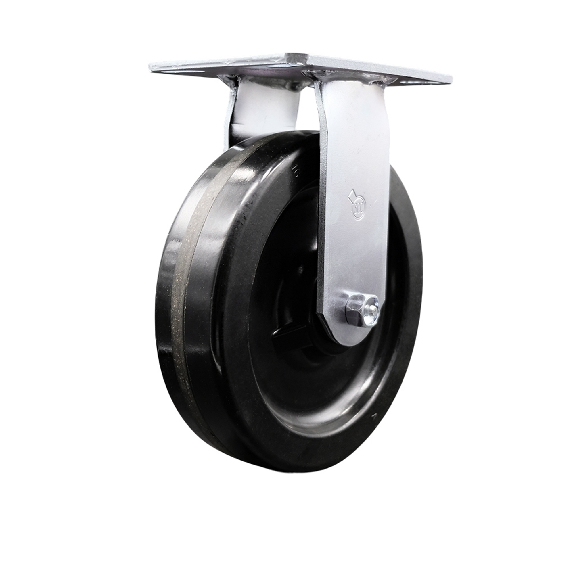 Service Caster, 8Inch x 2Inch Plate Caster, Wheel Diameter 8 in, Caster Type Rigid, Package (qty.) 1, Model SCC-35R820-PHR