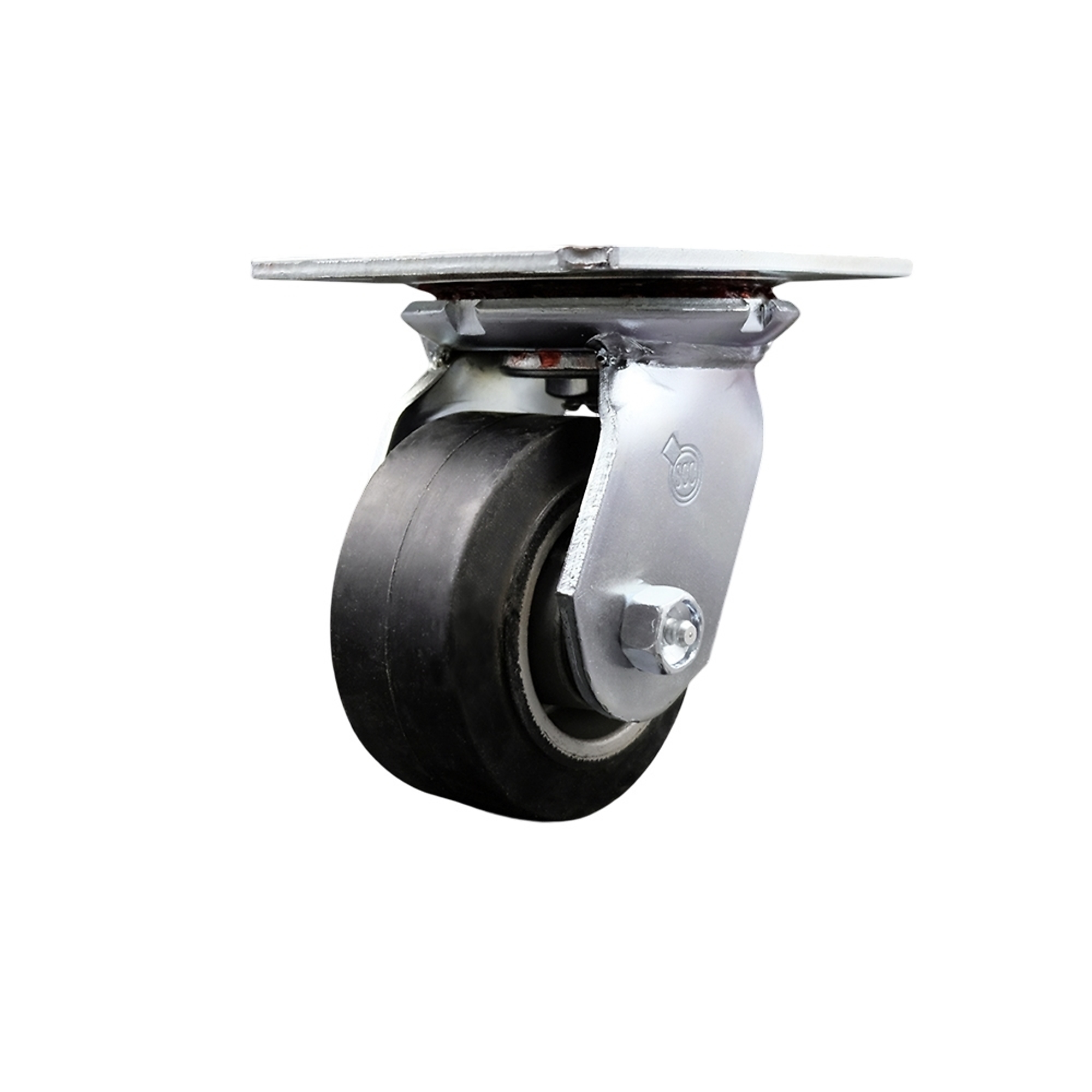 Service Caster, 4Inch x 2Inch Plate Caster, Wheel Diameter 4 in, Caster Type Swivel, Package (qty.) 1, Model SCC-35S420-RAR