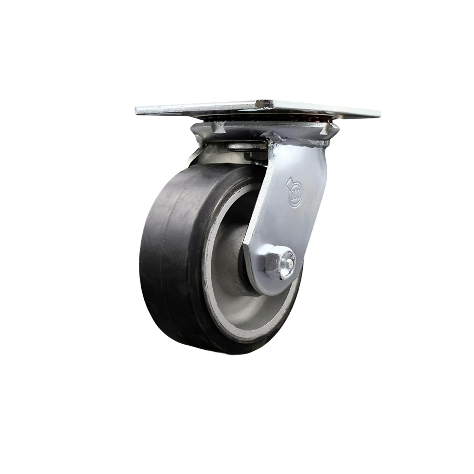 Service Caster, 5Inch x 2Inch Plate Caster, Wheel Diameter 5 in, Caster Type Swivel, Package (qty.) 1, Model SCC-35S520-RAR