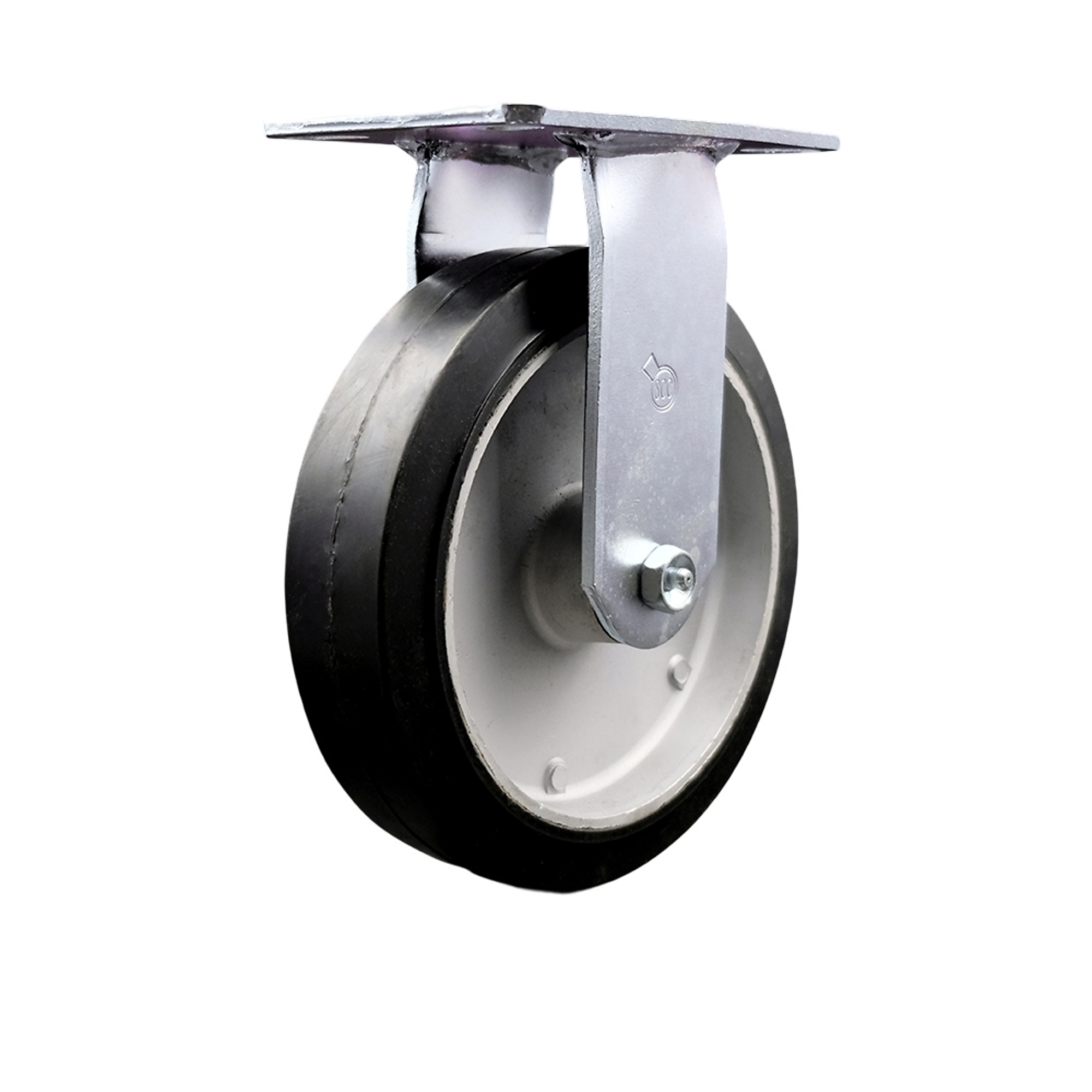 Service Caster, 8Inch x 2Inch Plate Caster, Wheel Diameter 8 in, Caster Type Rigid, Package (qty.) 1, Model SCC-35R820-RAR