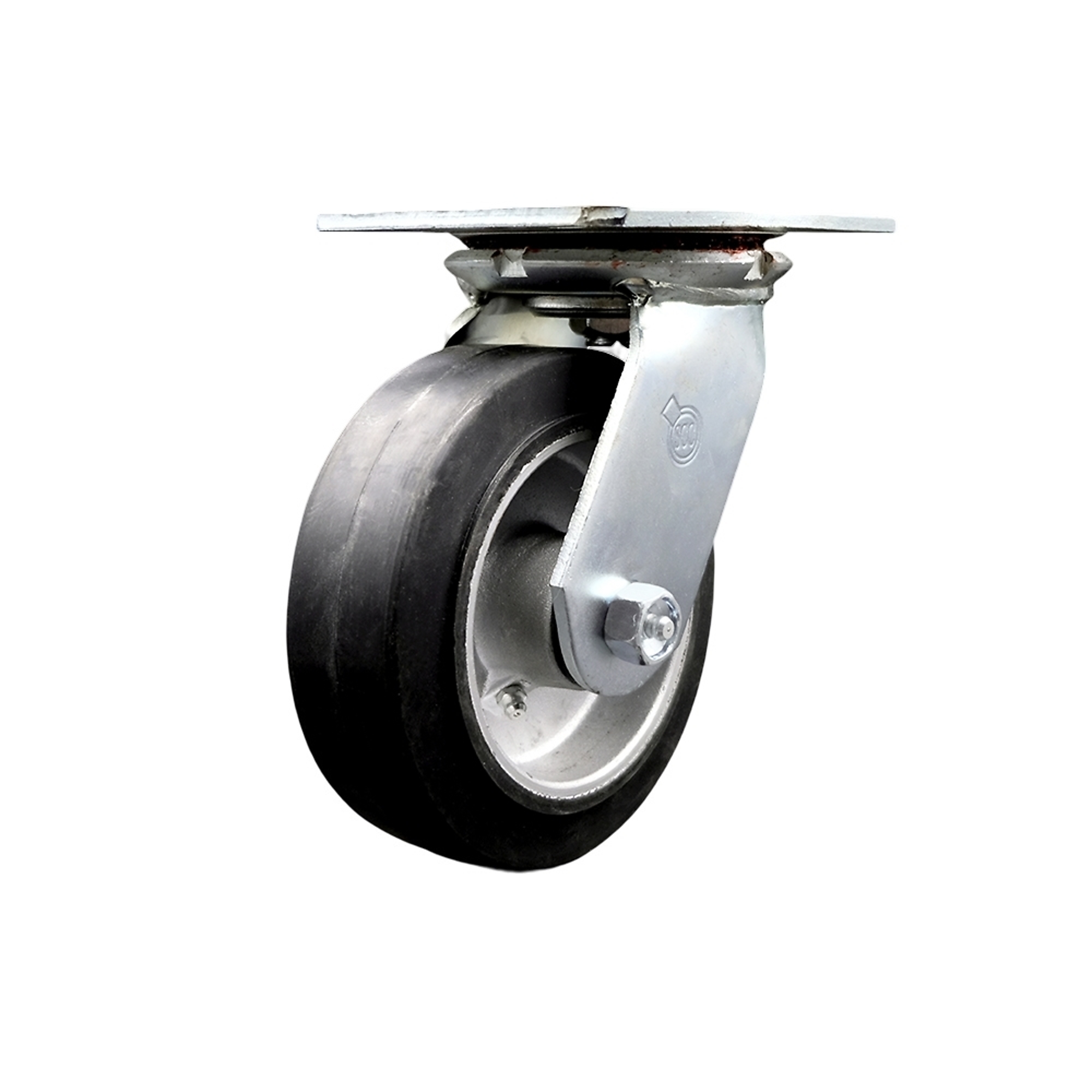 Service Caster, 6Inch x 2Inch Plate Caster, Wheel Diameter 6 in, Caster Type Swivel, Package (qty.) 1, Model SCC-35S620-RAR