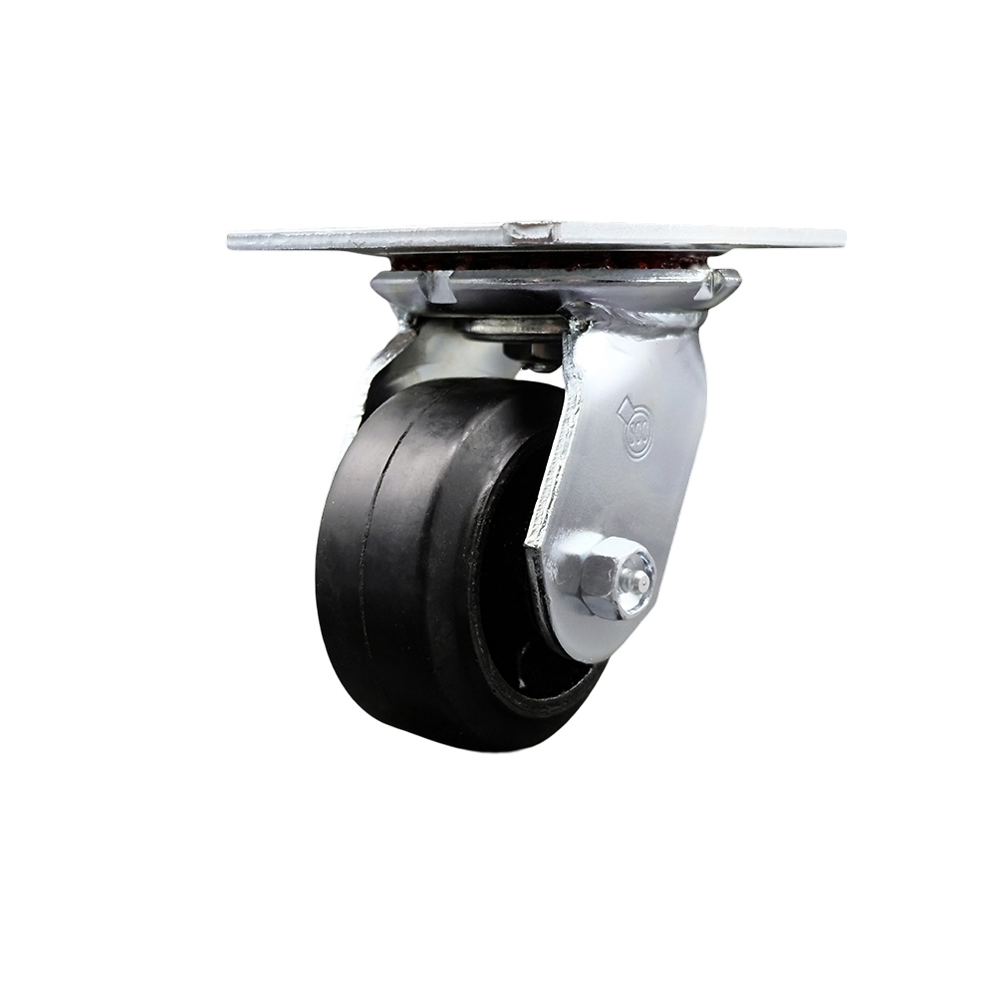 Service Caster, 4Inch x 2Inch Plate Caster, Wheel Diameter 4 in, Caster Type Swivel, Package (qty.) 1, Model SCC-35S420-RSR