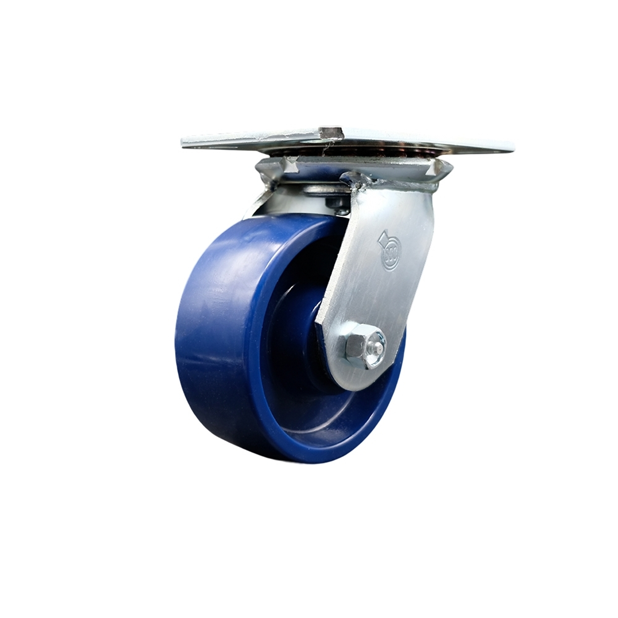 Service Caster, 5Inch x 2Inch Plate Caster, Wheel Diameter 5 in, Caster Type Swivel, Package (qty.) 1, Model SCC-35S520-SPUR