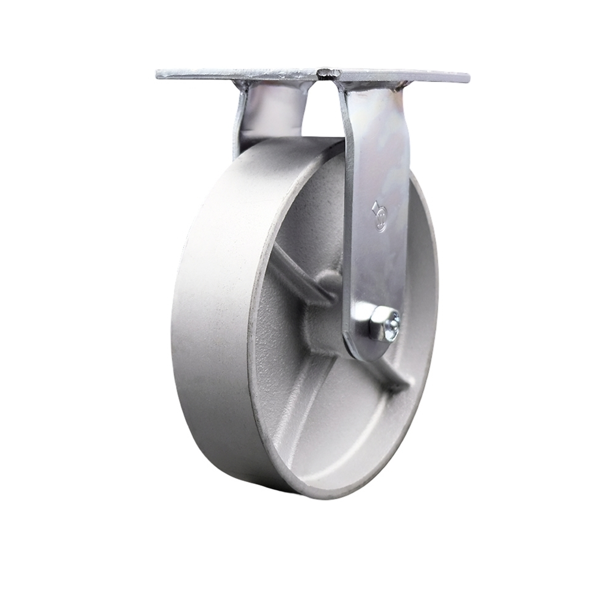 Service Caster, 8Inch x 2Inch Plate Caster, Wheel Diameter 8 in, Caster Type Rigid, Package (qty.) 1, Model SCC-35R820-SSR