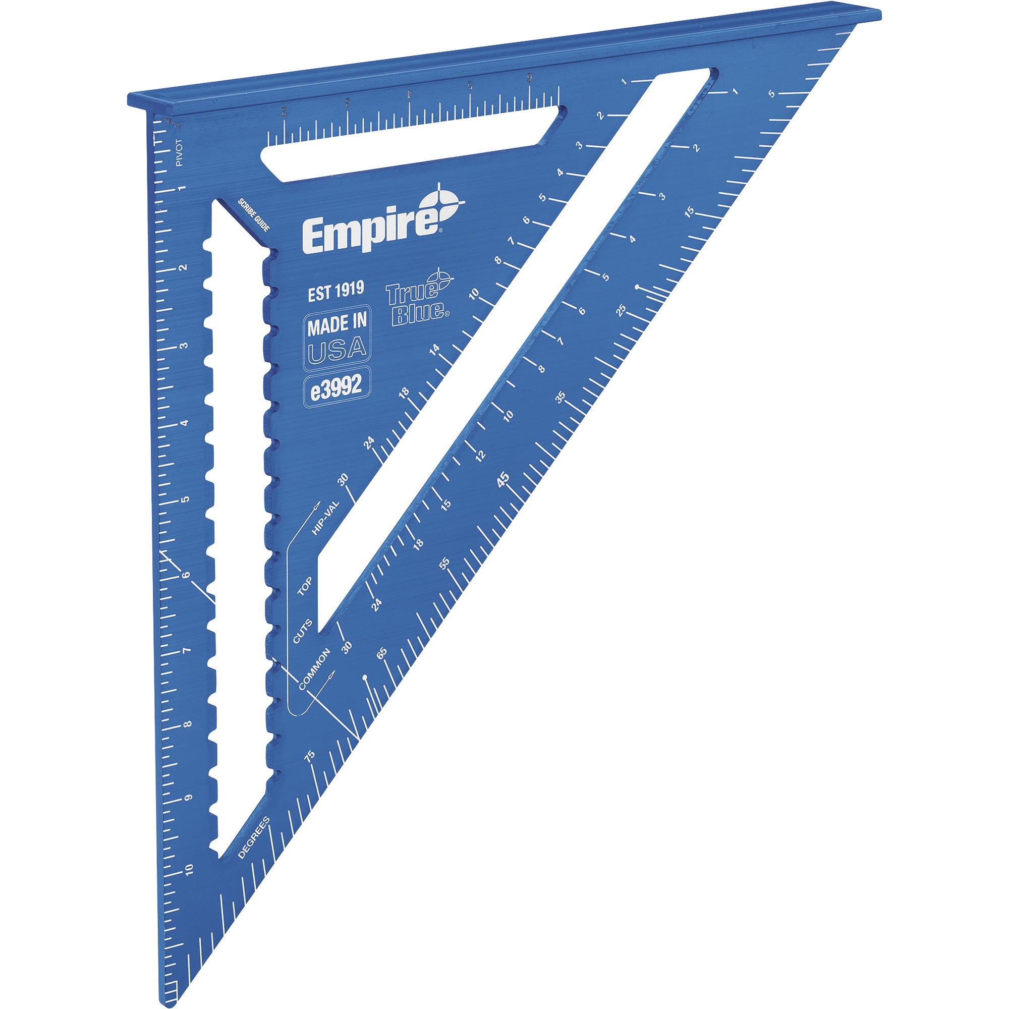 Empire True Blue 12Inch Hi-Vis Rafter Speed Square, Model E3992